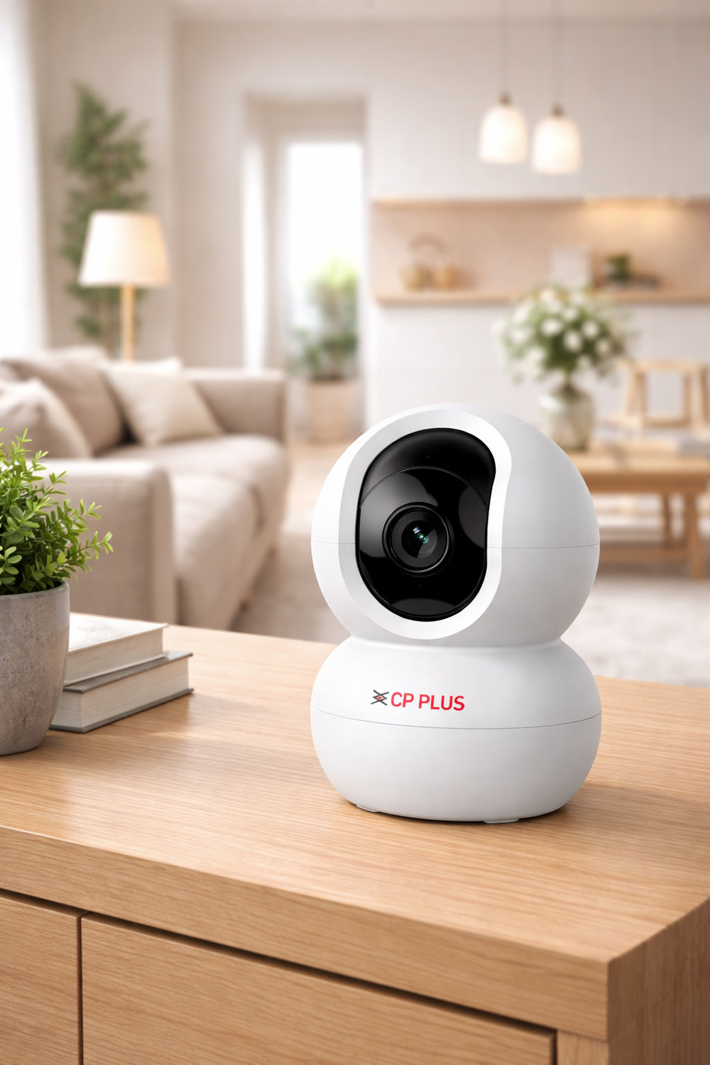 Image of CP PLUS CP-E28Q 2MP WiFi, 2Way Talk, Night Vision, Motion Detect Alexa & Ok Google Security Camera