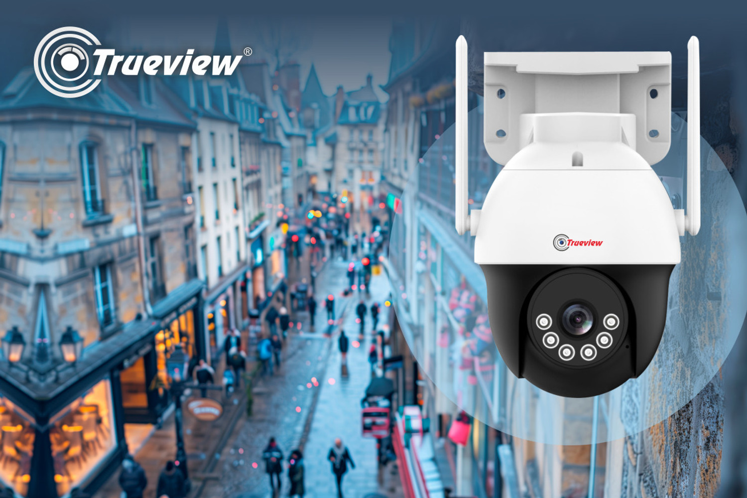 Image of Trueview T18120SF 3Mp HD 4G SIM Based Pan Tilt Outdoor Indoor Water Proof,2 Way Talk Security Camera