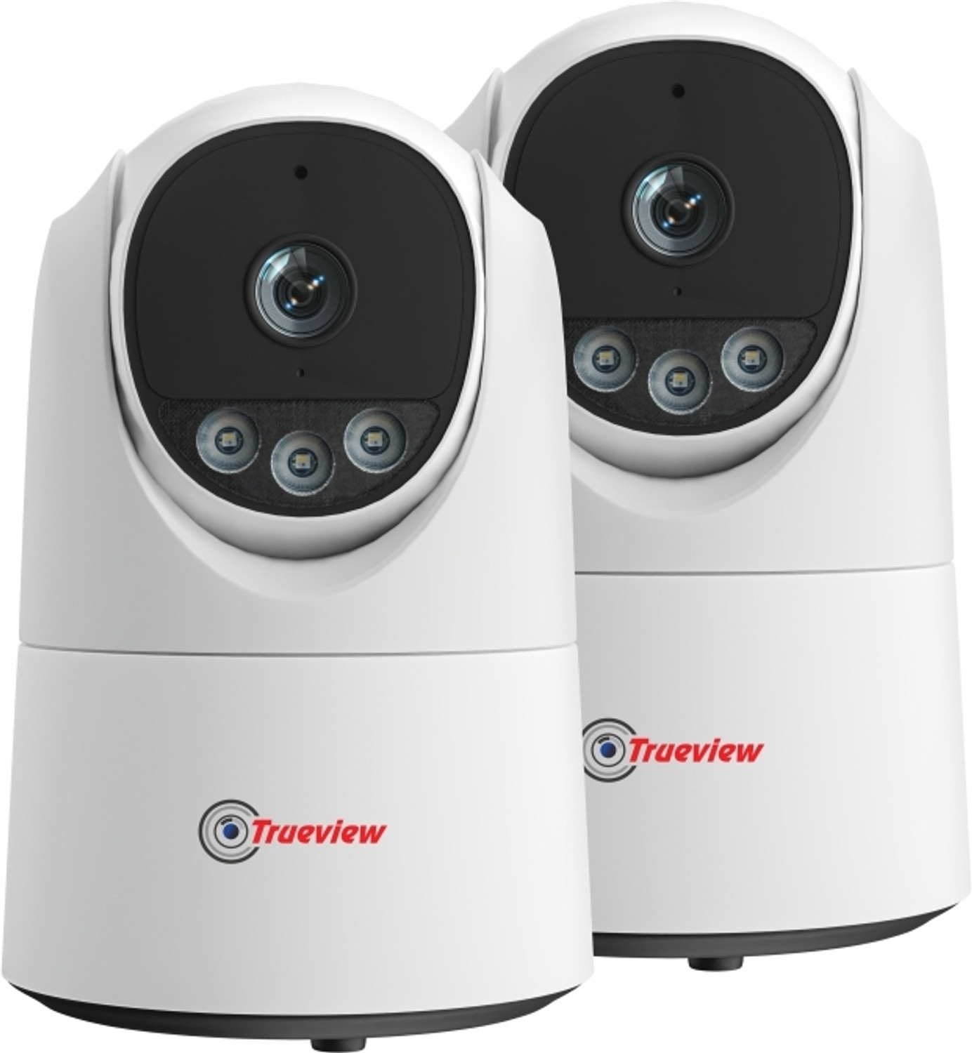 Image of Trueview Pack of 2 3MP WiFi CCTV Camera Pan Tilt Smart Tracking Color Night Vision Security Camera