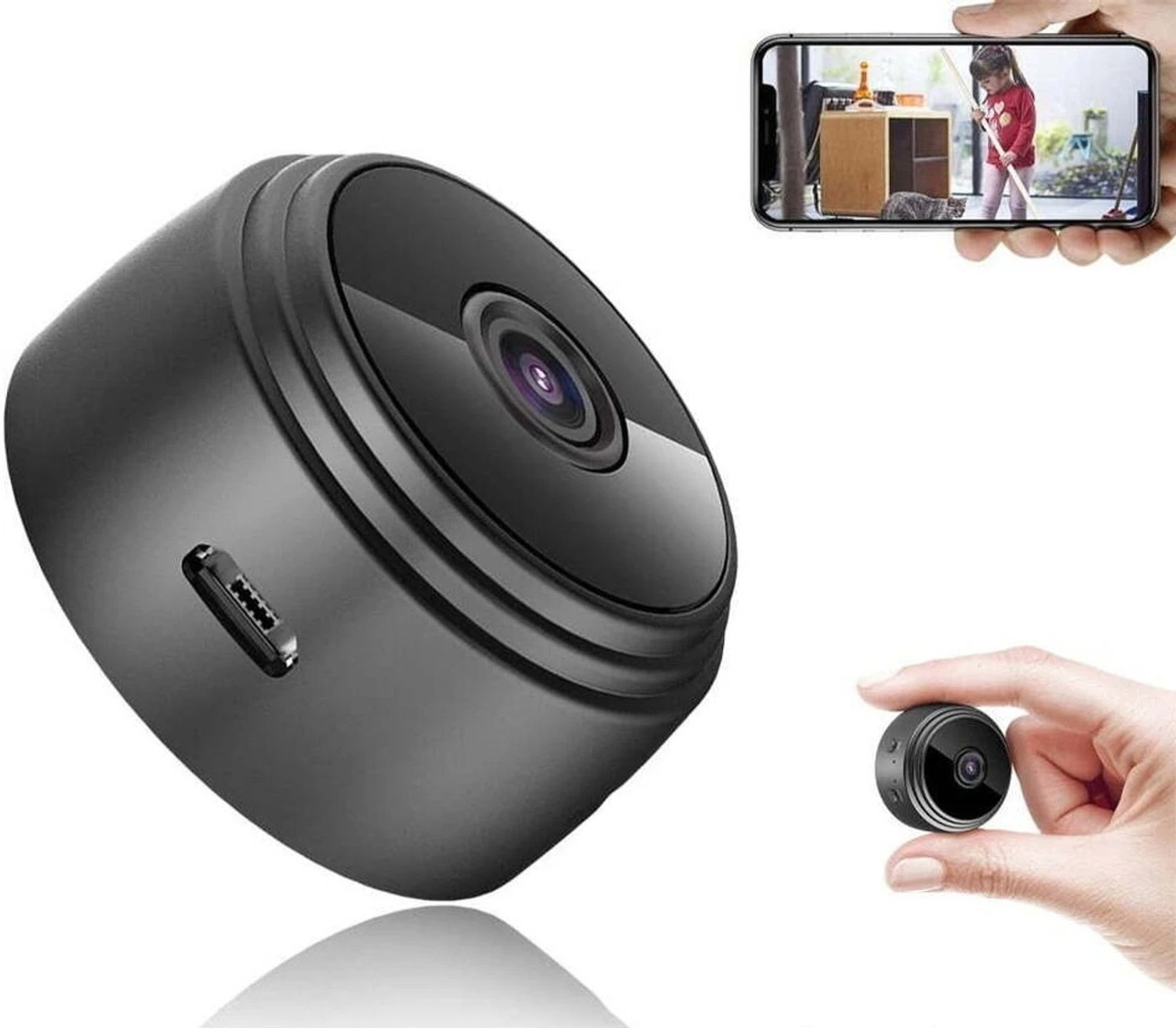 Image of DENVY 1. Denvy Mini WiFi Security Camera | HD 1080p | Night Vision Security Camera