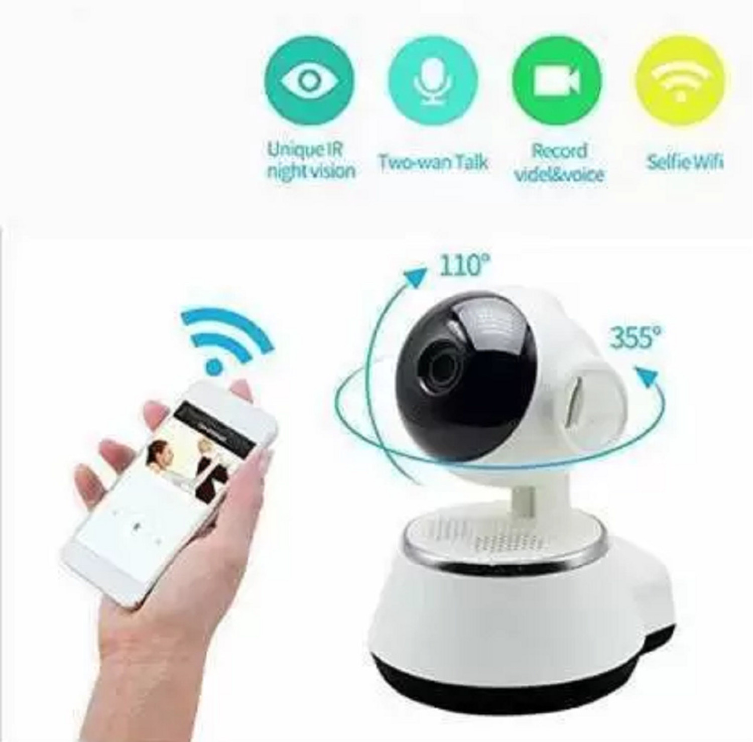 Image of SKY HUB hidden camera V 380 Pro HD 720P Night Vision Total Wireless WiFi Ip Camera Security Camera