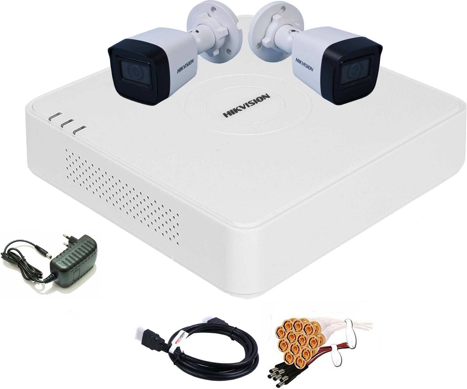 HIKVISION 4 Channel HD DVR 1080P,IP67 2MP Outdoor Camera (1080P),COMBO-65 Security Camera