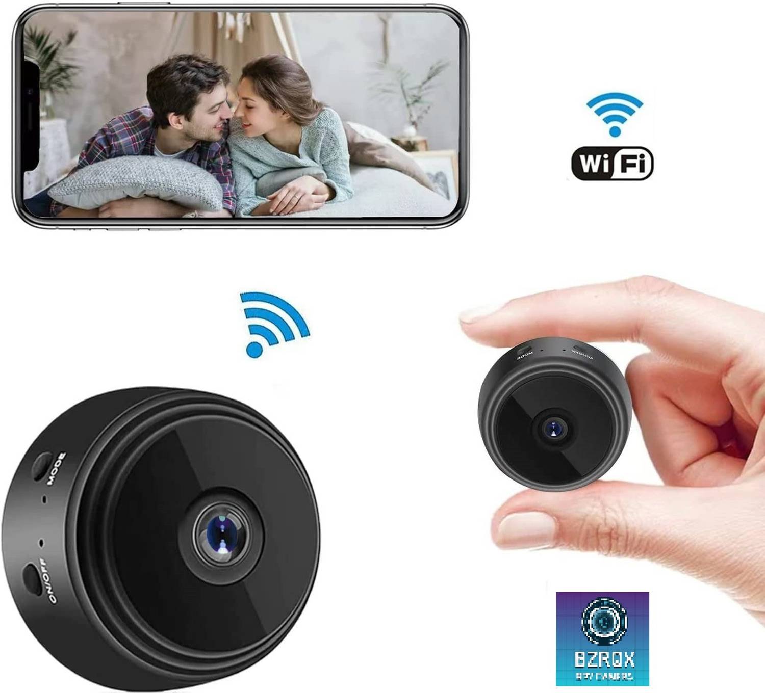 Bzrqx Mini Wifi 1080P Full HD Spy Hidden Total Wireless CCTV IP Camera For Home Security Camera