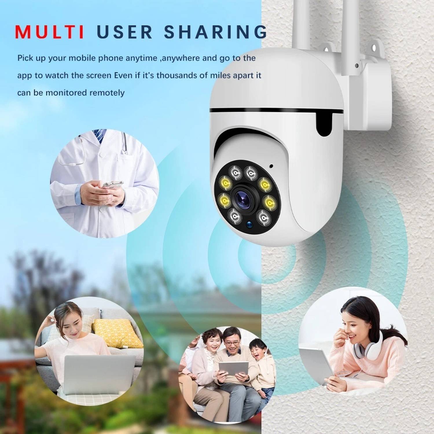 OSQD WiFi CCTV Camera 4MP | Full HD | Night Mode | Live View | Motion Alert Security Camera - Image 4