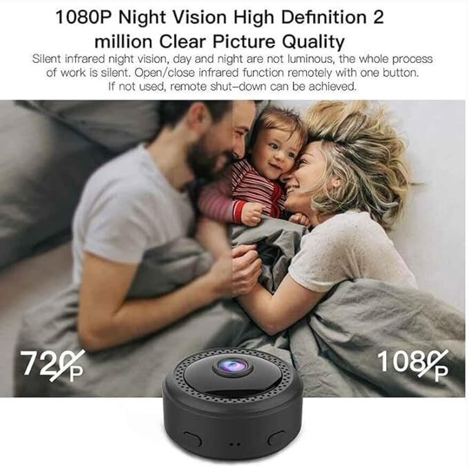 Image of DDLC 2M Full HD Spy Magnetic Camera | Mini Wireless WiFi Cam Security Camera