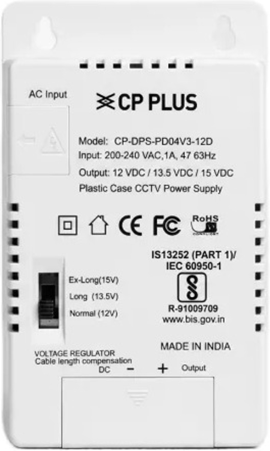Image of CP PLUS Camera Power Supply for CCTV 4 Channel Security Camera (4 Channel)