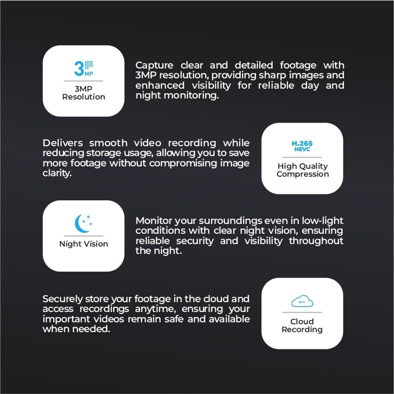 Image of Manomay Pack of 2 BIS STQC Certified 3MP WiFi Dome AI Human Detection Smart Security Camera