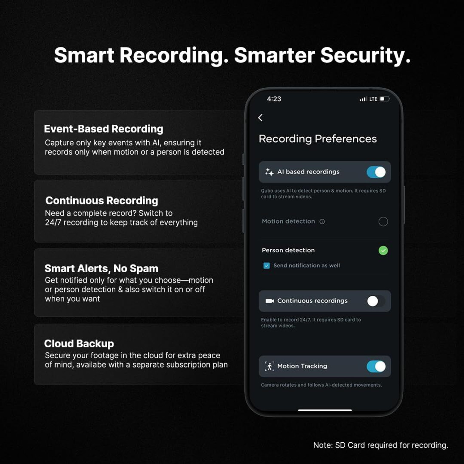 Image of Qubo Smart Outdoor 2K Wi-Fi Bullet Cam [Pack of 2]|3MP|AI Alert|Spotlight Security Camera