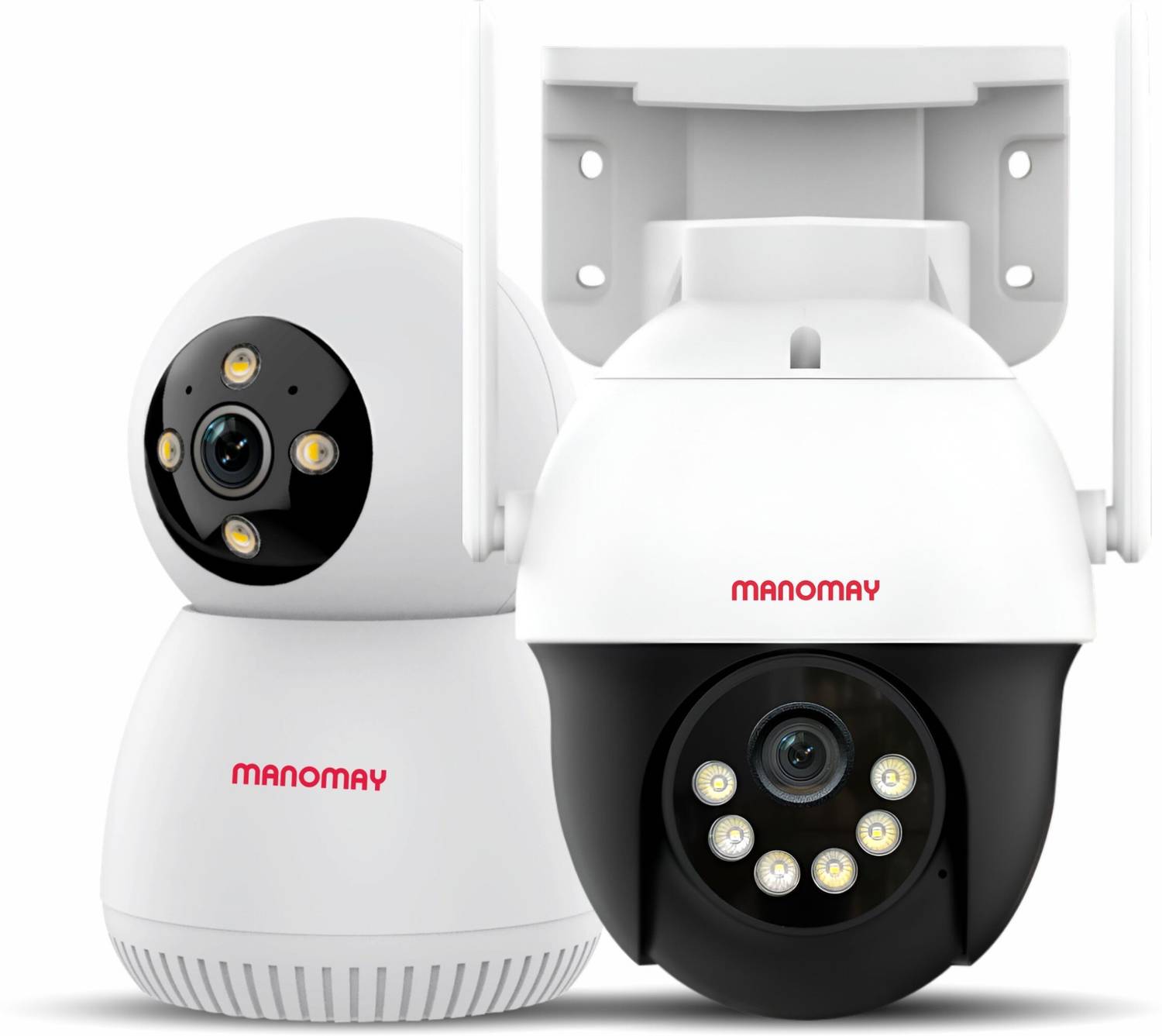Manomay Pack of 2 3MP WiFi Pan Tilt CCTV Cameras