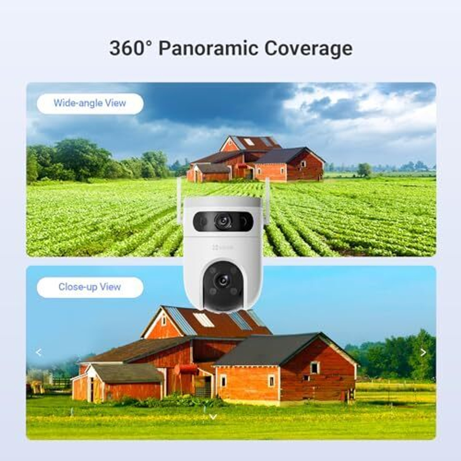 Image of EZVIZ  H9C Dual-Lens 4k(5Mp+5Mp) Pan&Tilt Wi-Fi Camera|Two-Way Talk|Ai-Powered Human Security Camera