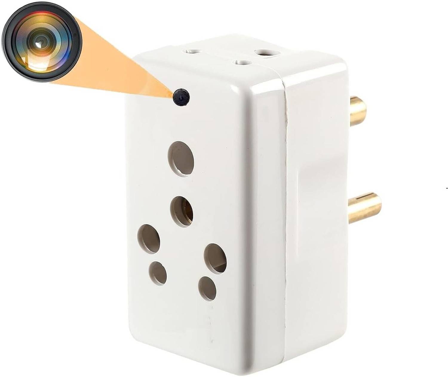 Vinni 2025 Power 220v Socket Camera 1080p Hd Audio Video Recording, Inbuilt 64GB Memory Sports and Action Camera