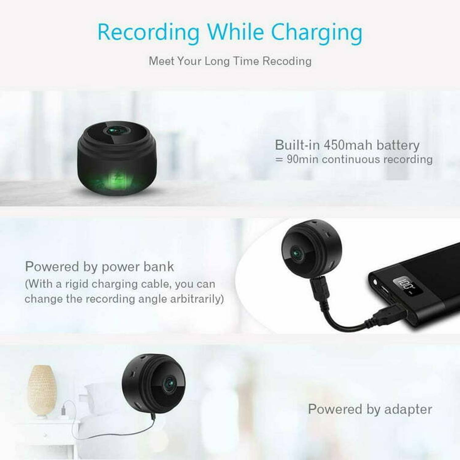 SIFATECH Spy WiFi 1080P Nanny Camera - Image 2