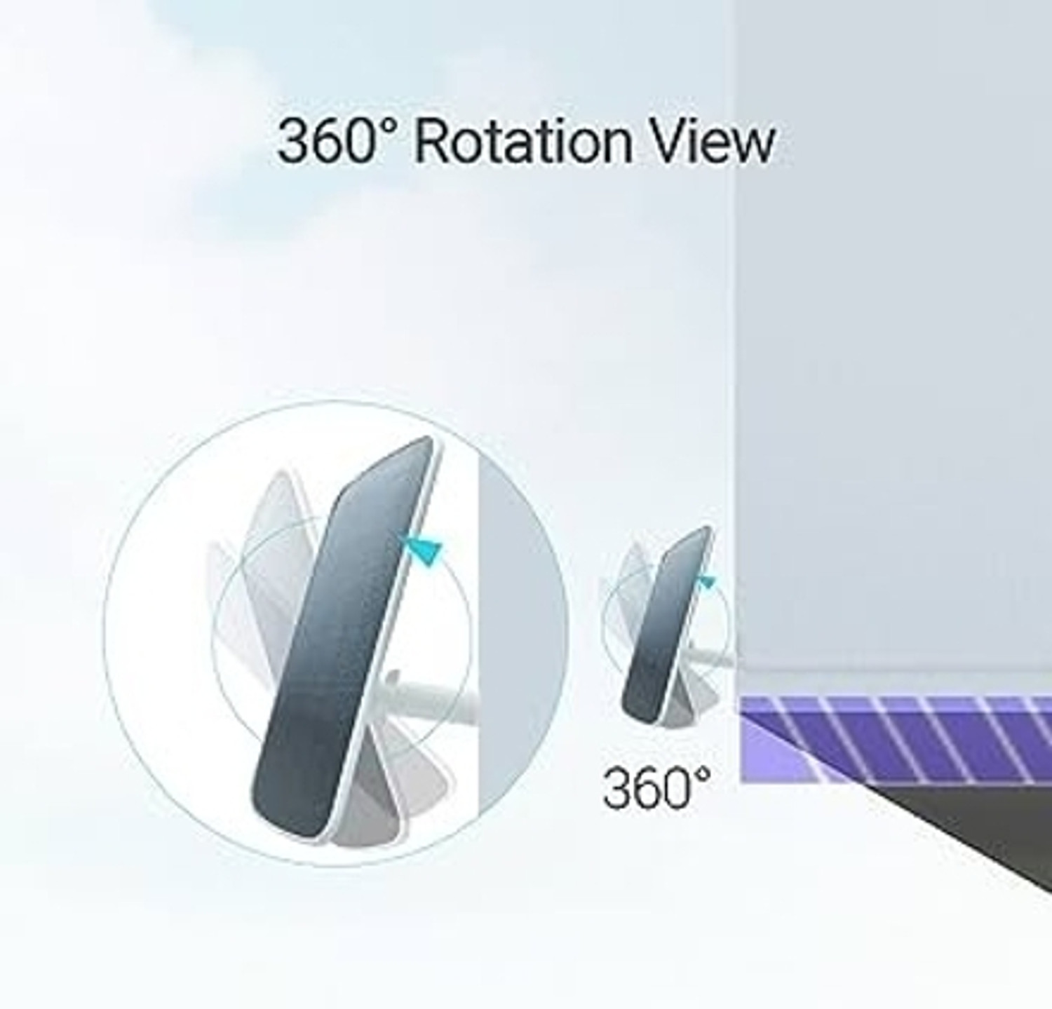 Image of EZVIZ Solar Panel-E Power Supply for Wireless Compatible with EZVIZ B8 /HB8 Security Camera