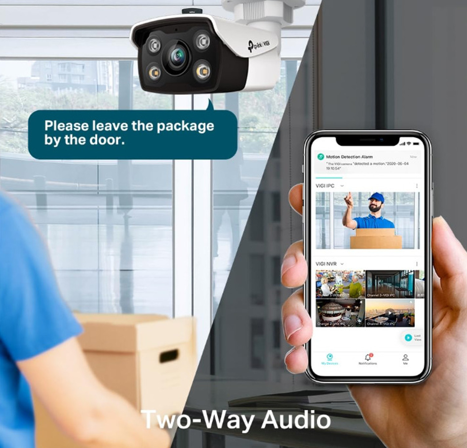 Image of TP-Link VIGI C350 6mm Lens | Smart Outdoor Security Bullet Network | 5MP Full-Color | Security Camera