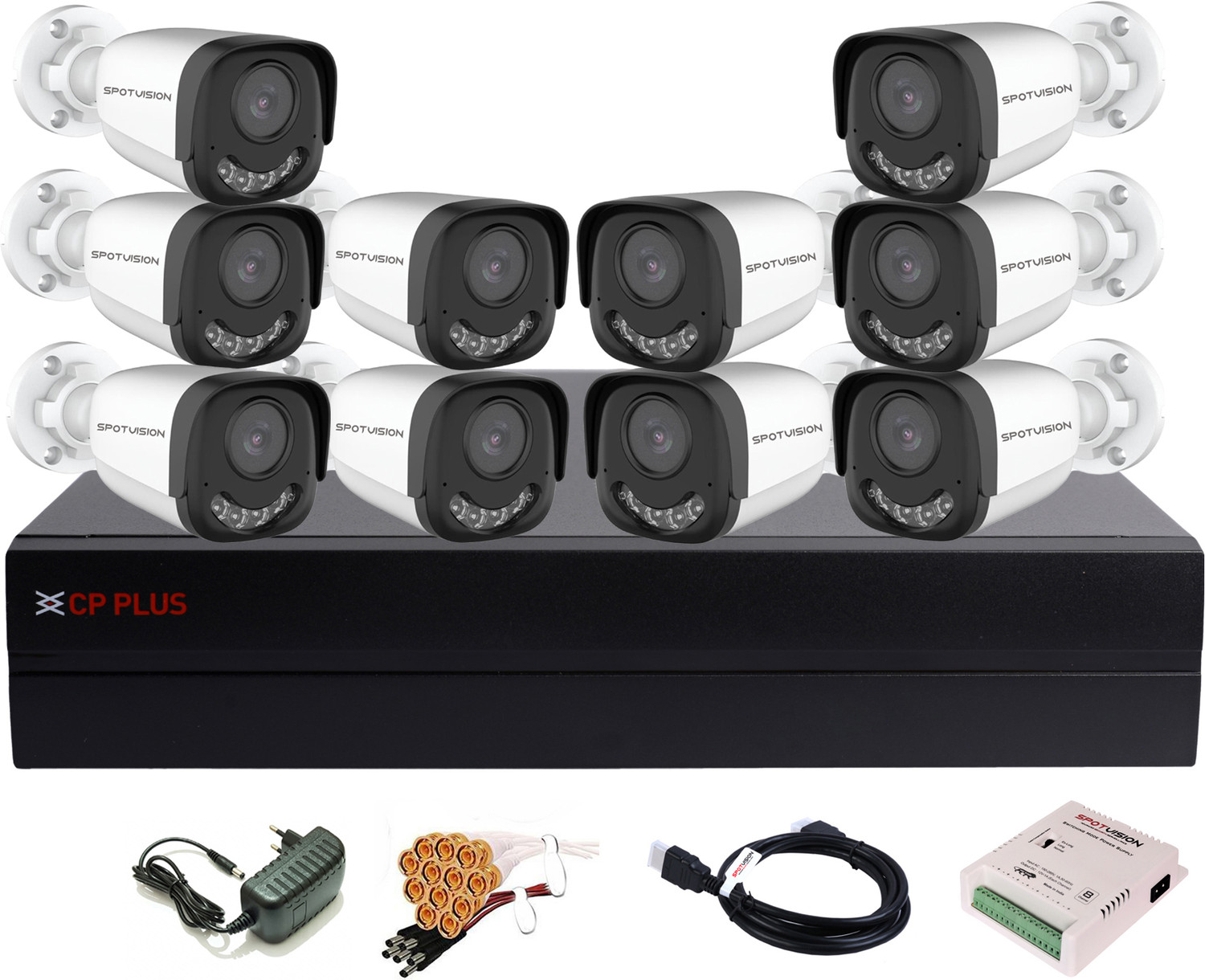 Image of CP PLUS 16 Channel HD DVR 1080P,2.4MP ADVANCED Color Nightvision Outdoor Camera,CPAR-516 Security Camera