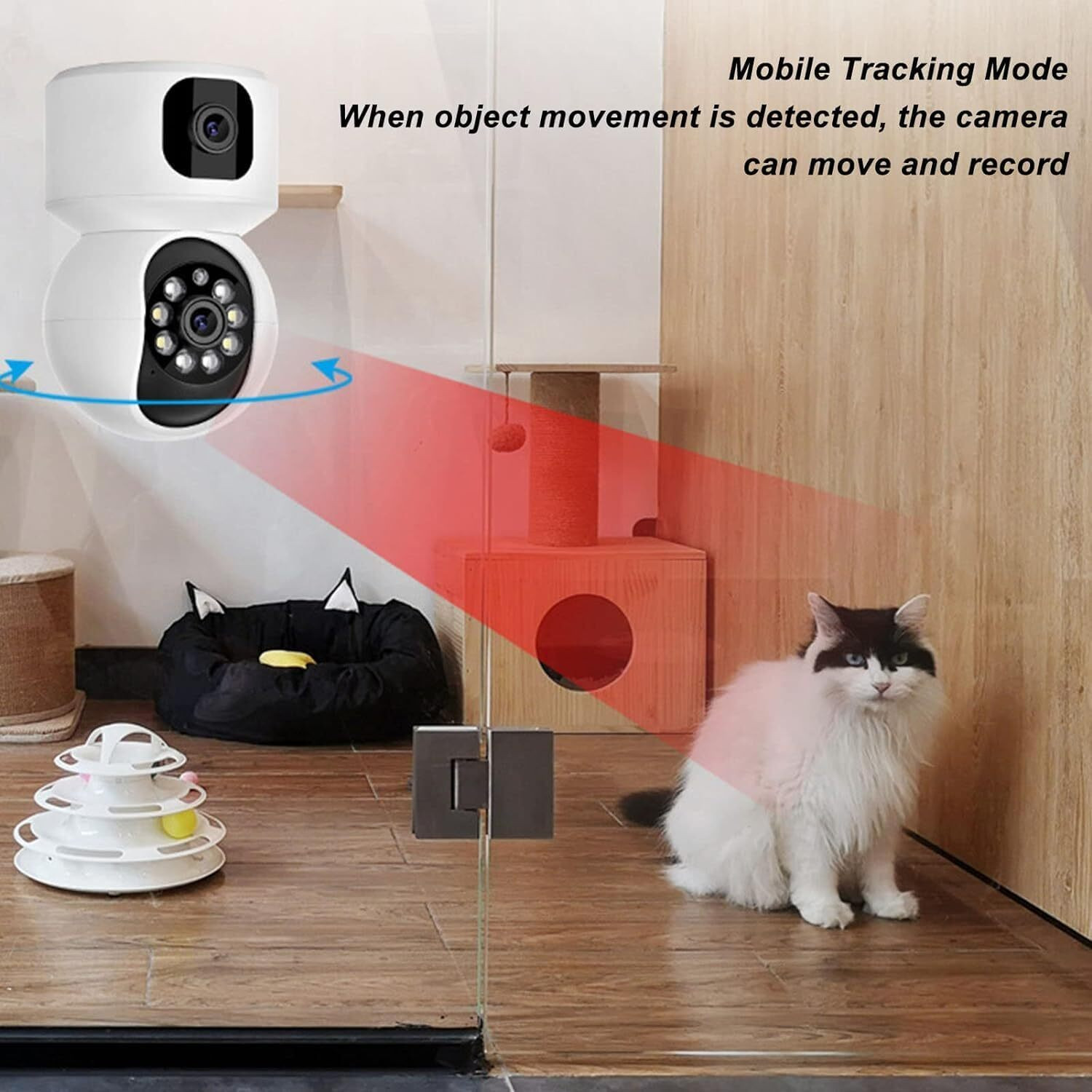 Image of favone dual lens 1080P H.264 IP Camera v380 Pro Wireless WiFi Waterproof Outdoor Security Camera