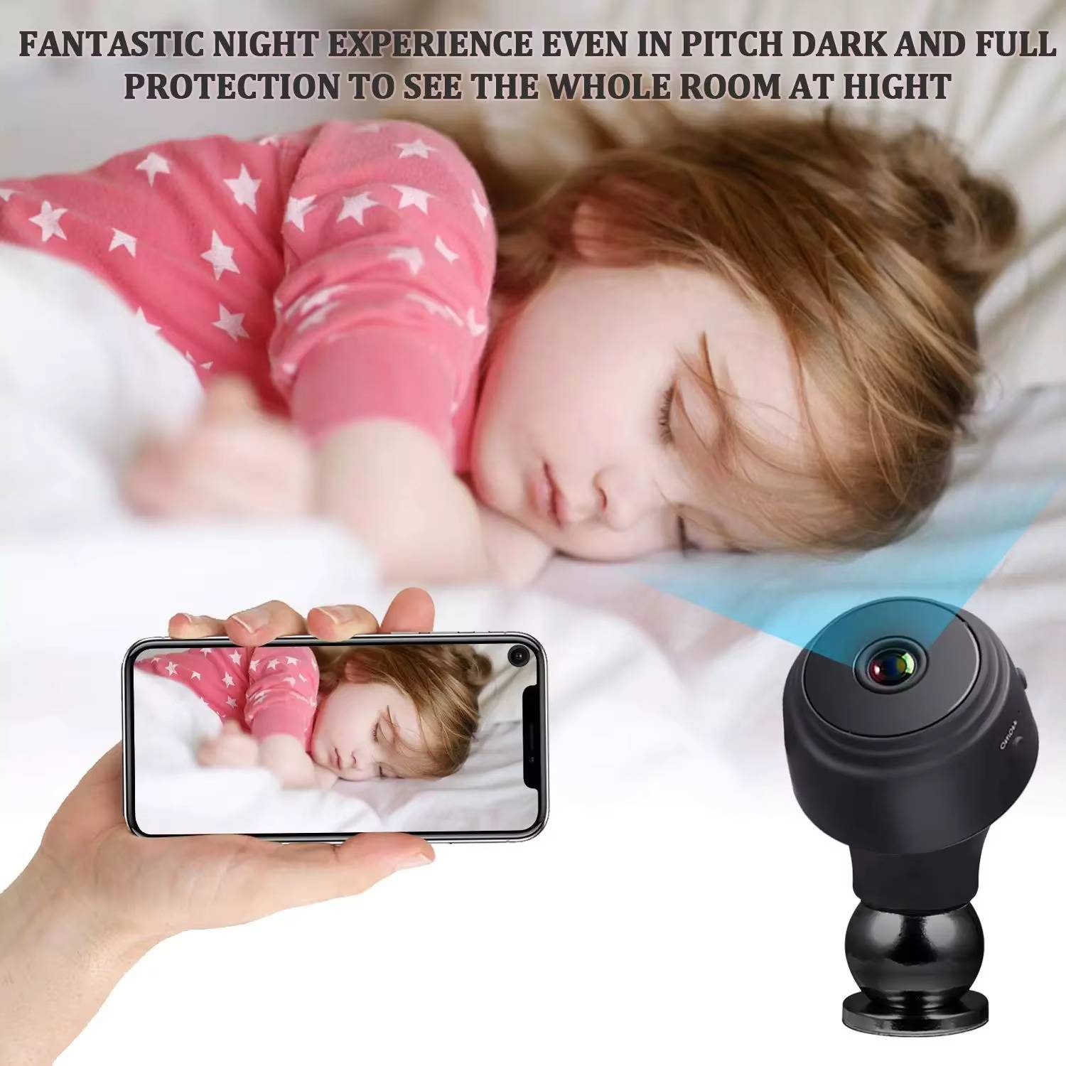 OSHSIZ WIFI SECURITY CAMERA Full HD 1080p Wireless Camera with Motion Sensor, Wide Angle Lens Sports and Action Camera