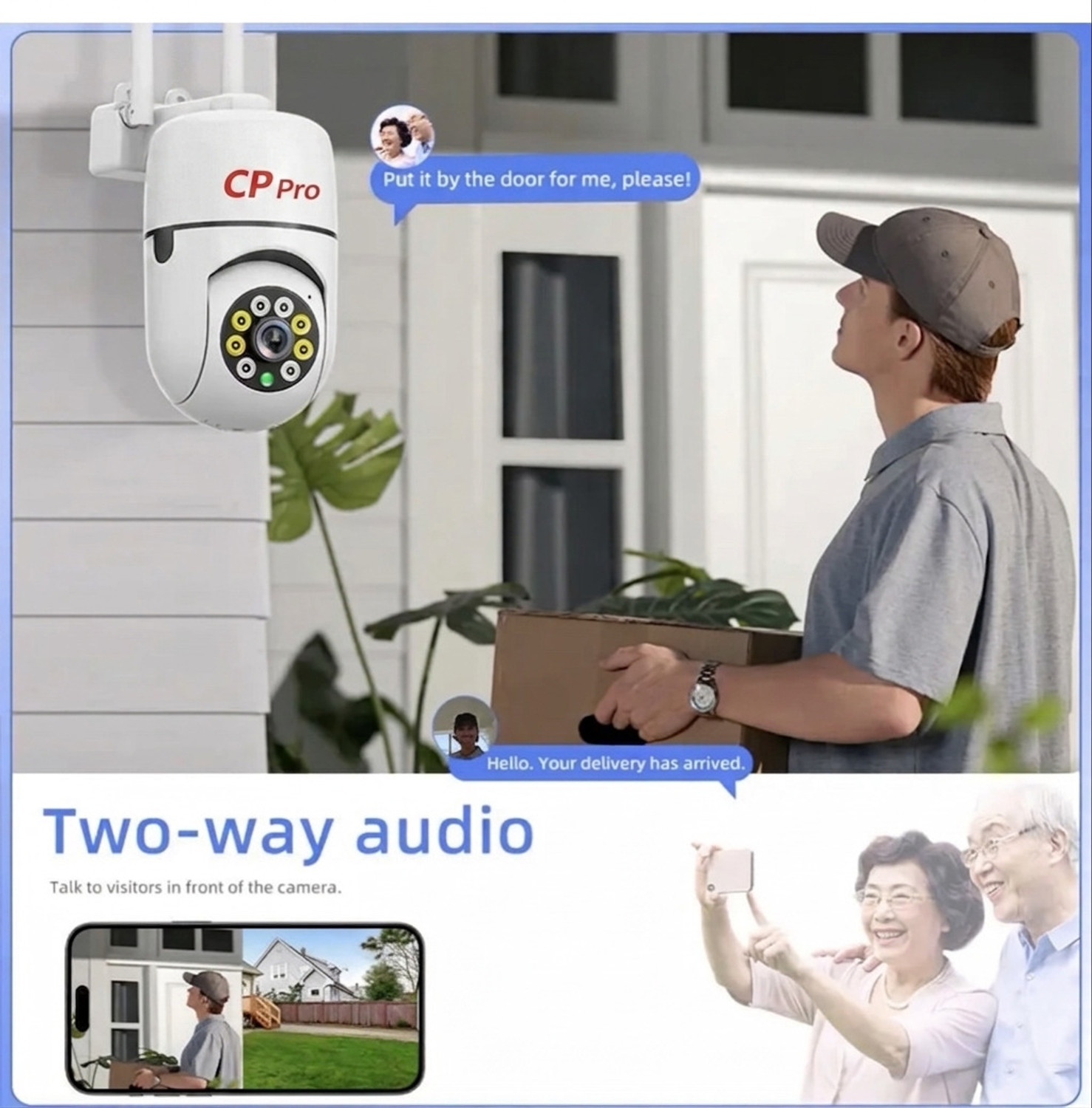 Image of CP PRO Wi-Fi camera dual lance cctv Full HD Security Camera