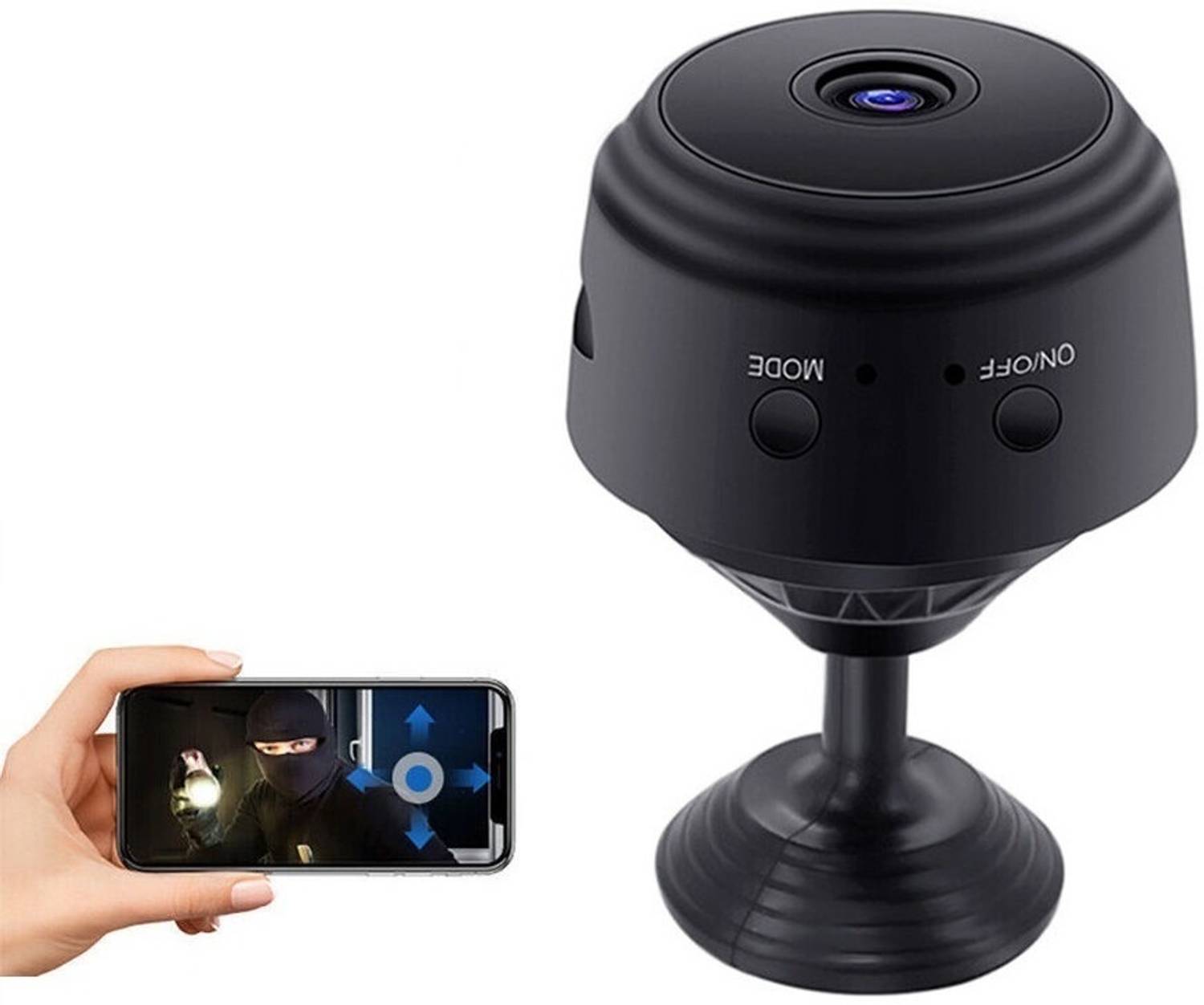 OSHSIZ Spy Magnet Camera 1080P HD WiFi Hidden Camera, Portable Small Wireless Security Camera