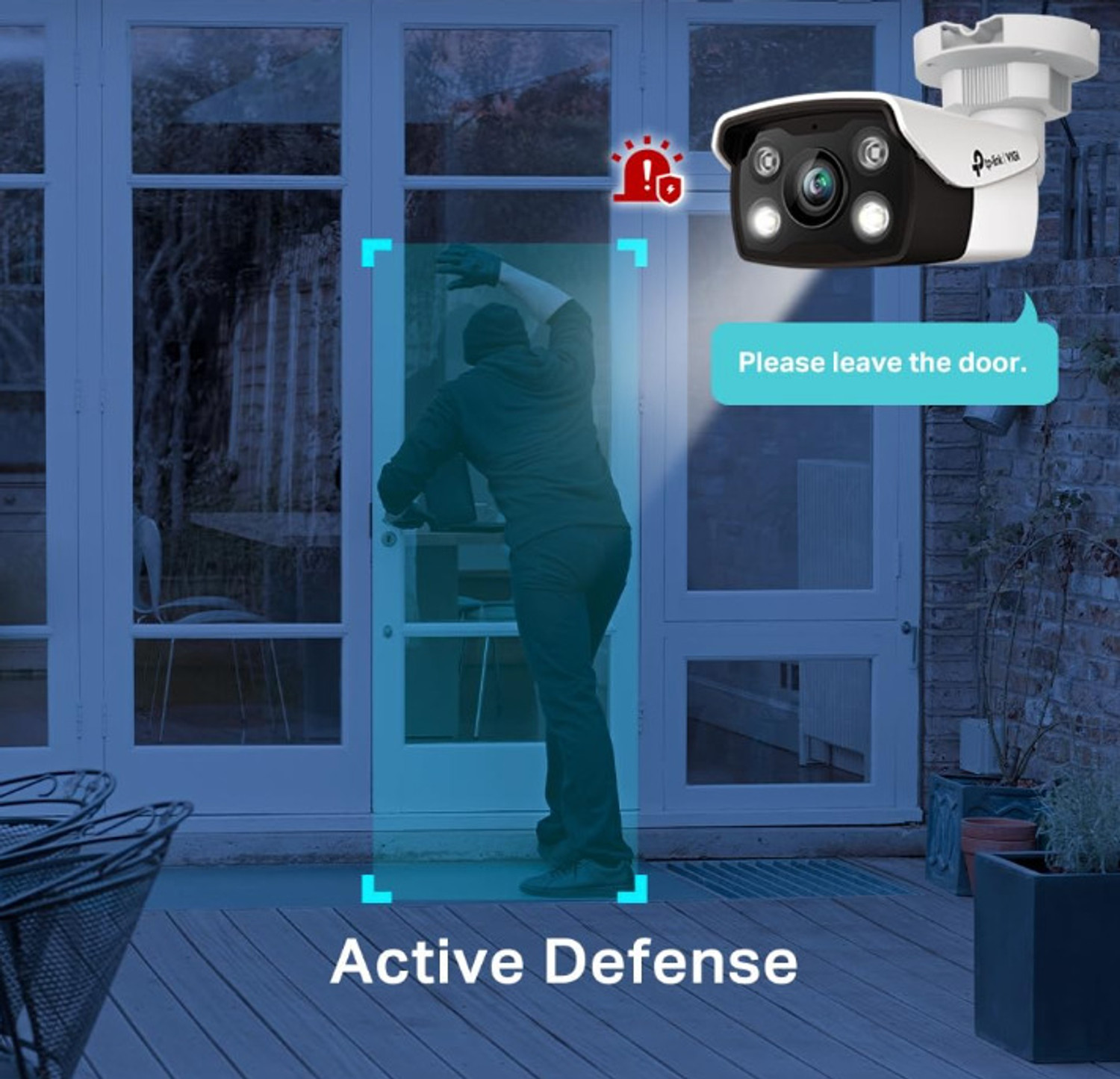 Image of TP-Link VIGI C350 6mm Lens | Smart Outdoor Security Bullet Network | 5MP Full-Color | Security Camera