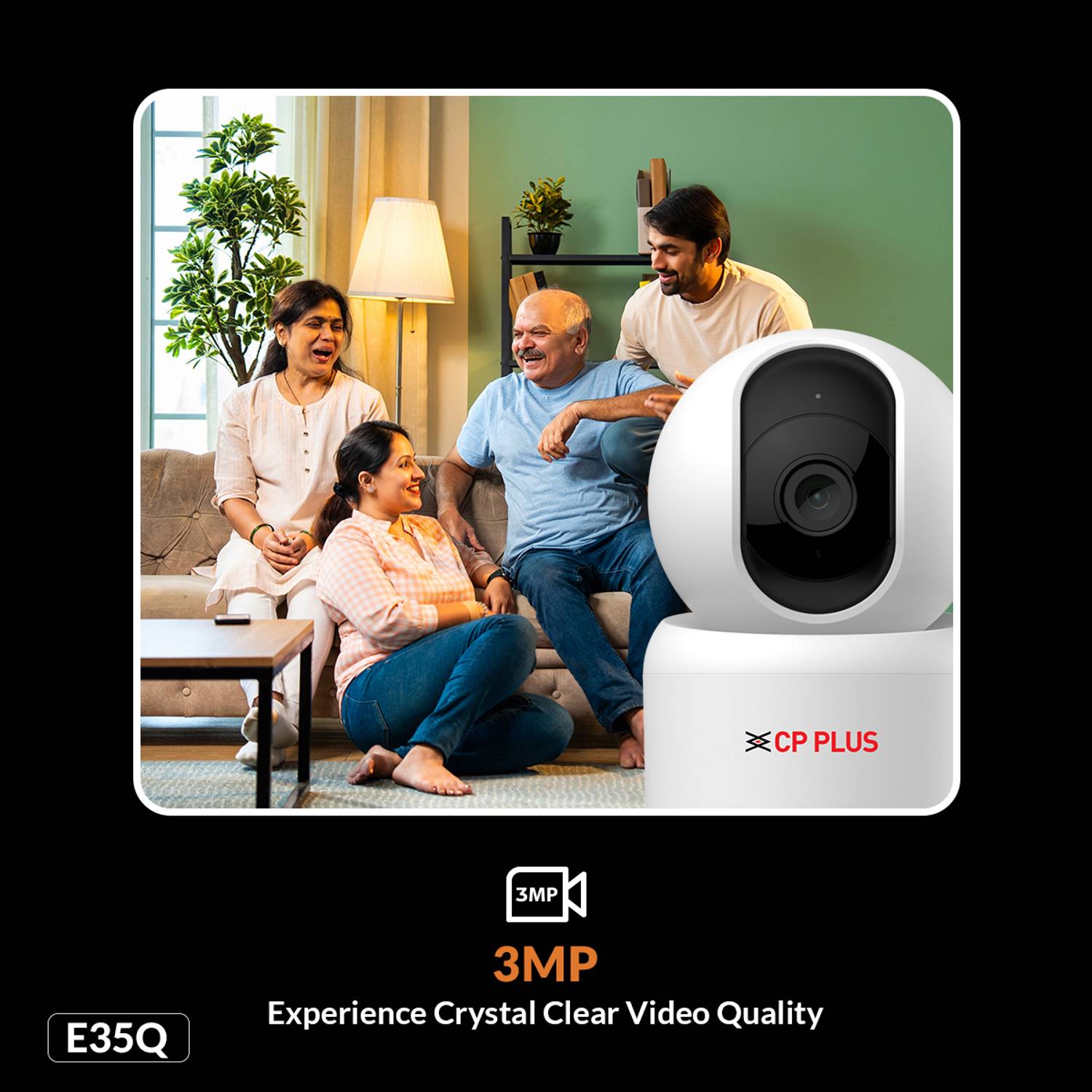 CP प्लस CP-E35Q 3MP WiFi Smart CCTV Camera - Image 3