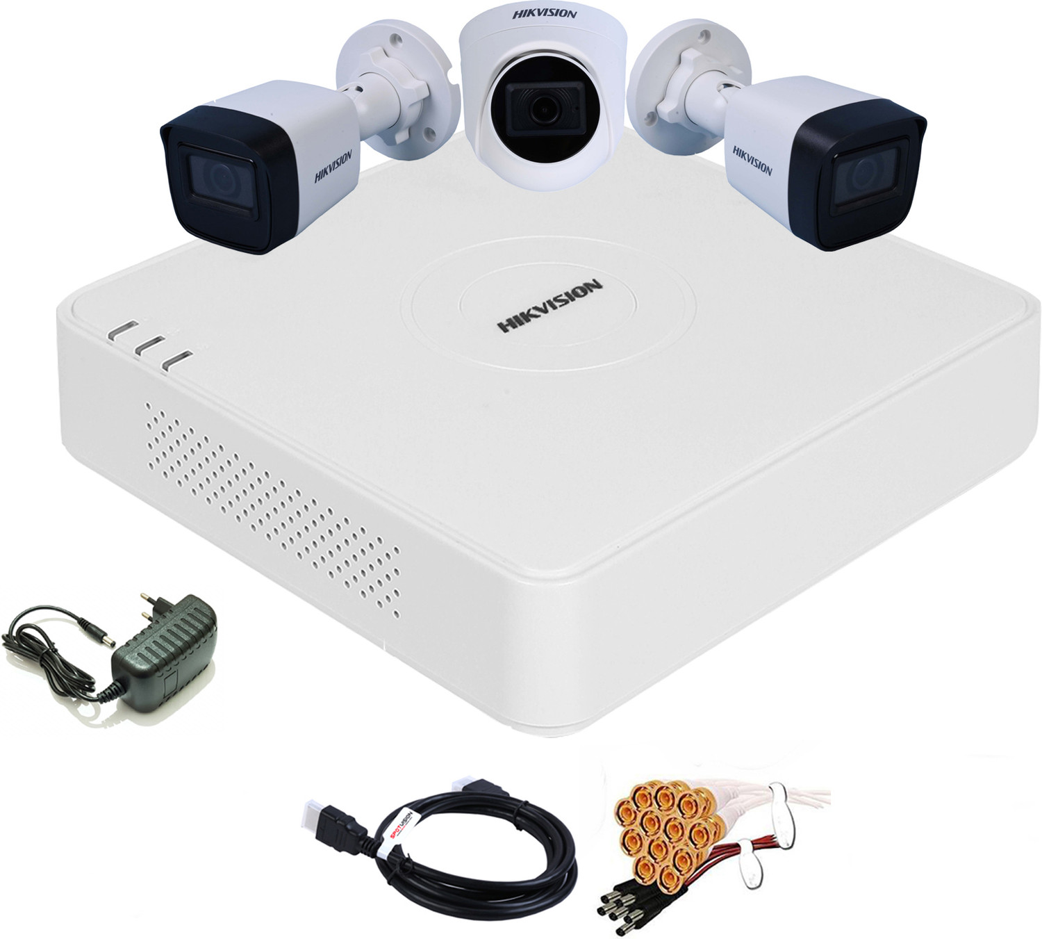 Image of HIKVISION 4 Channel HD DVR 1080P,IP67 2MP Outdoor & Indoor Camera (1080P),COMBO-71 Security Camera