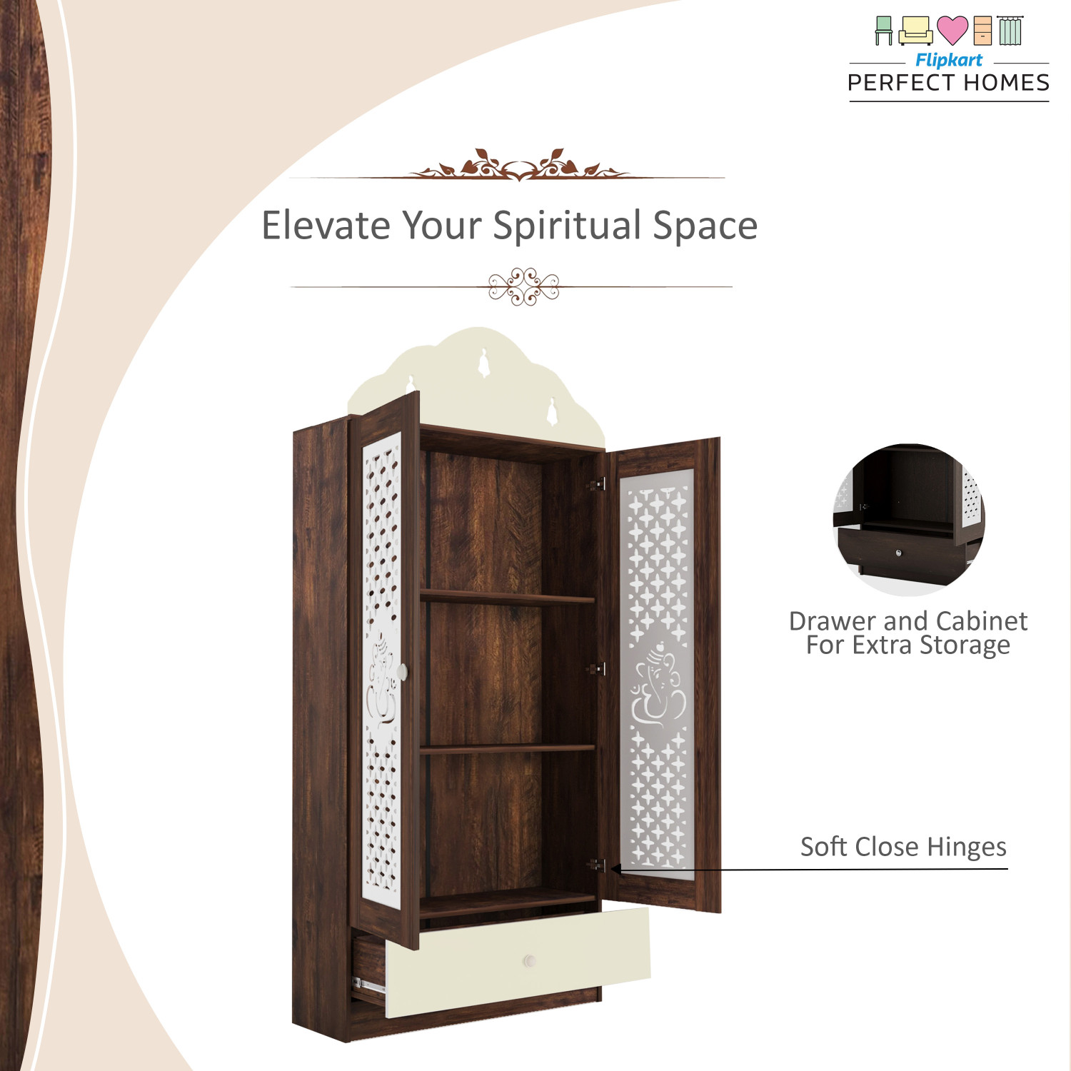 Image of Flipkart Perfect Homes Engineered Wood Home Temple
