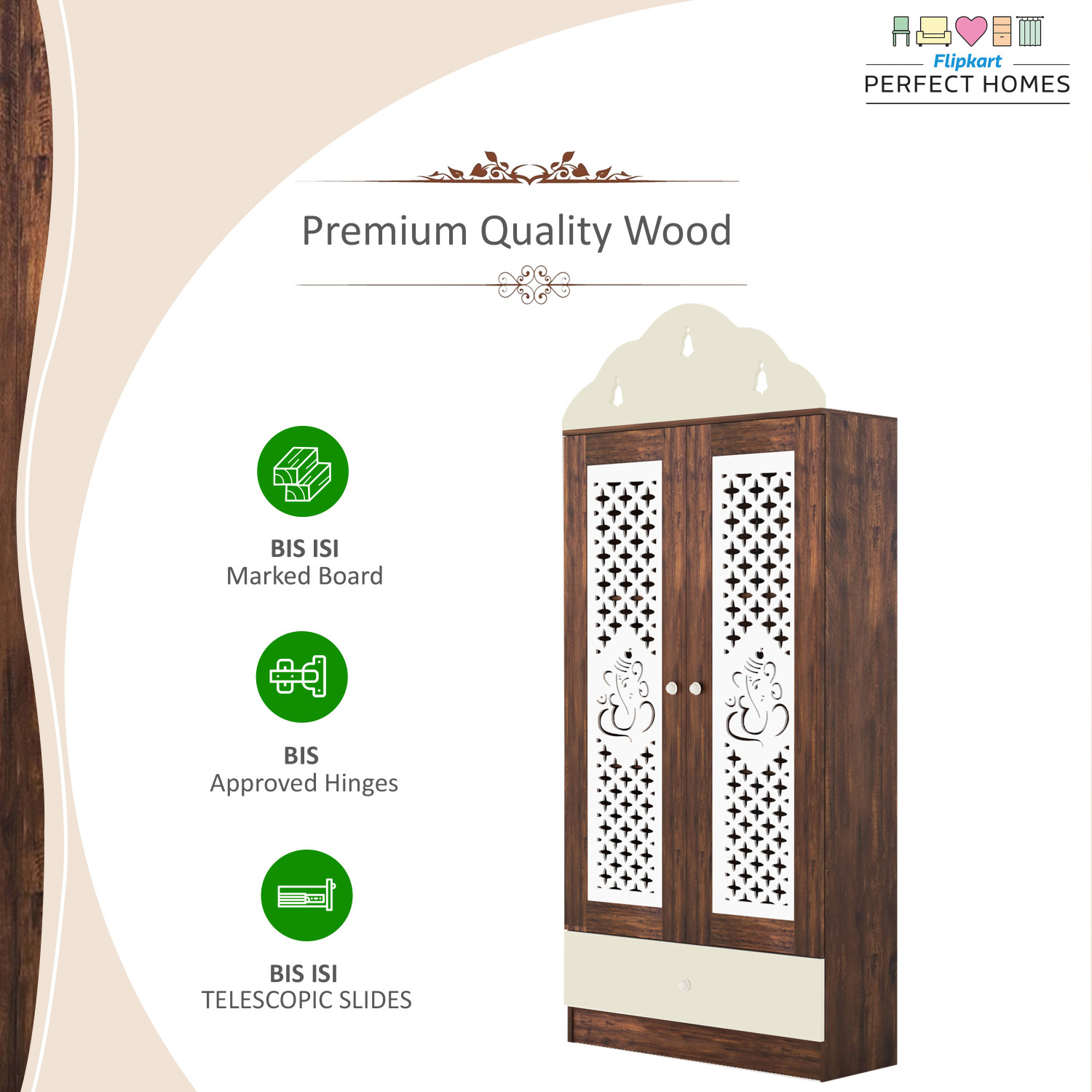 Image of Flipkart Perfect Homes Engineered Wood Home Temple