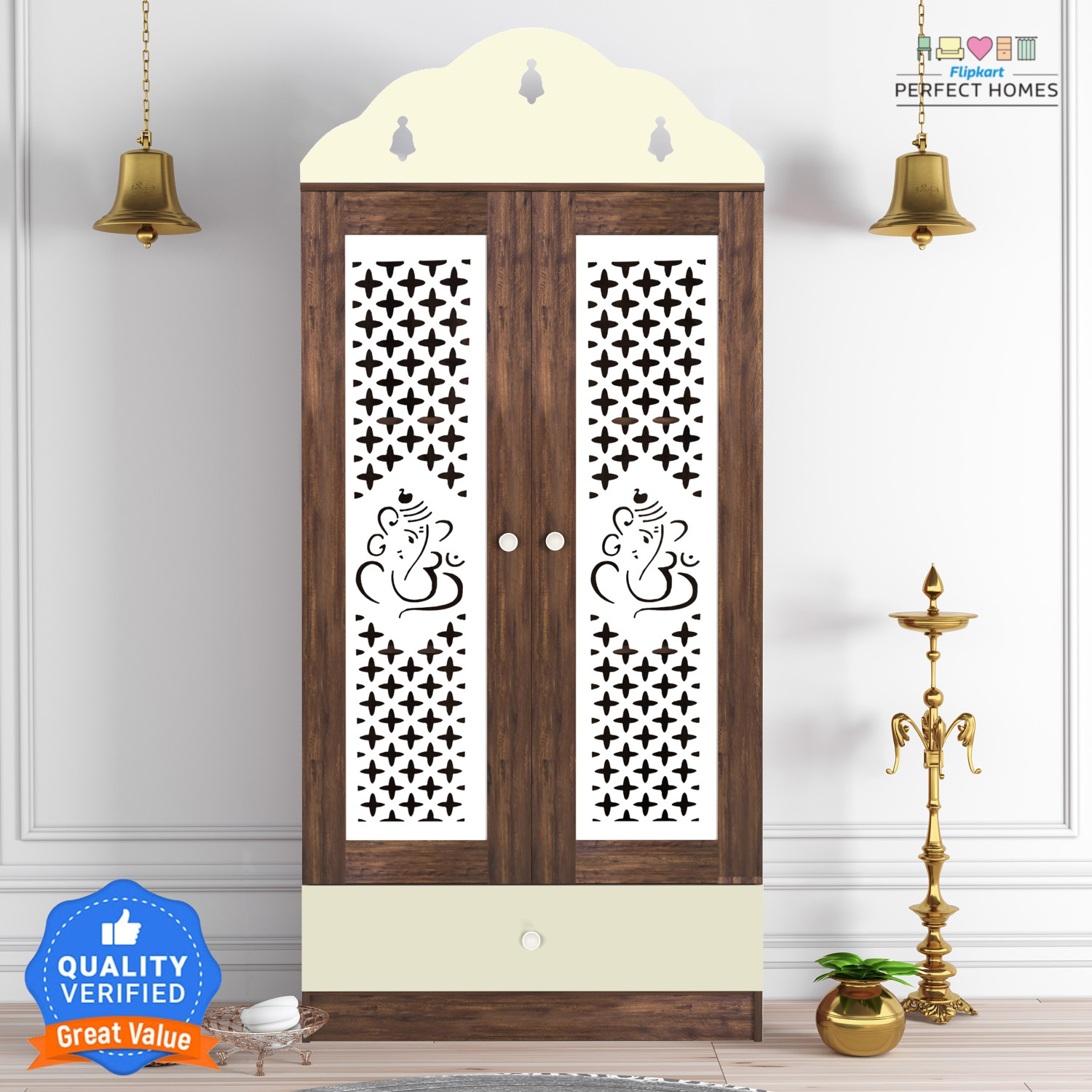 Image of Flipkart Perfect Homes Engineered Wood Home Temple