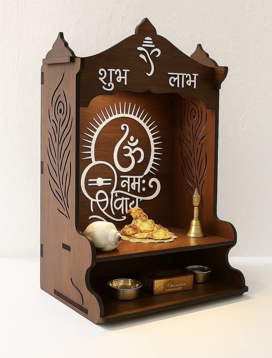 Image of ARTIHC CRAFT Engineered Wood Home Temple