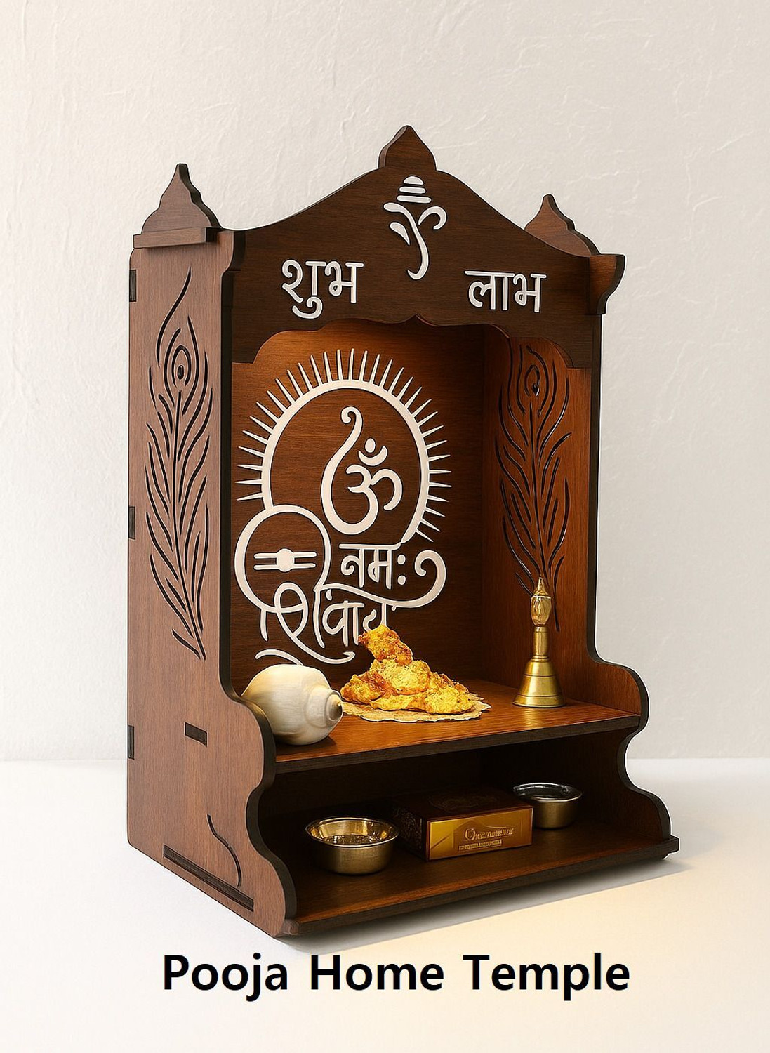 Image of ARTIHC CRAFT Engineered Wood Home Temple