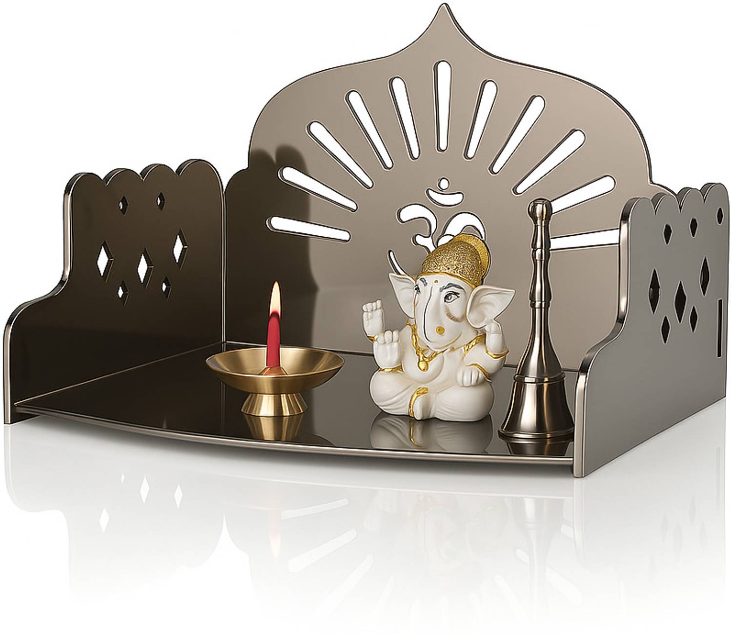 Berrybox Berrybox Acrylic Finish MDF Temple Engineered Wood, Acrylic Home Temple