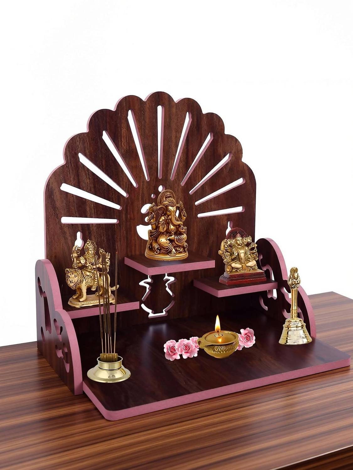 Goelite Wooden Wall Hanging Temple For Home,office,Shop, And More... more