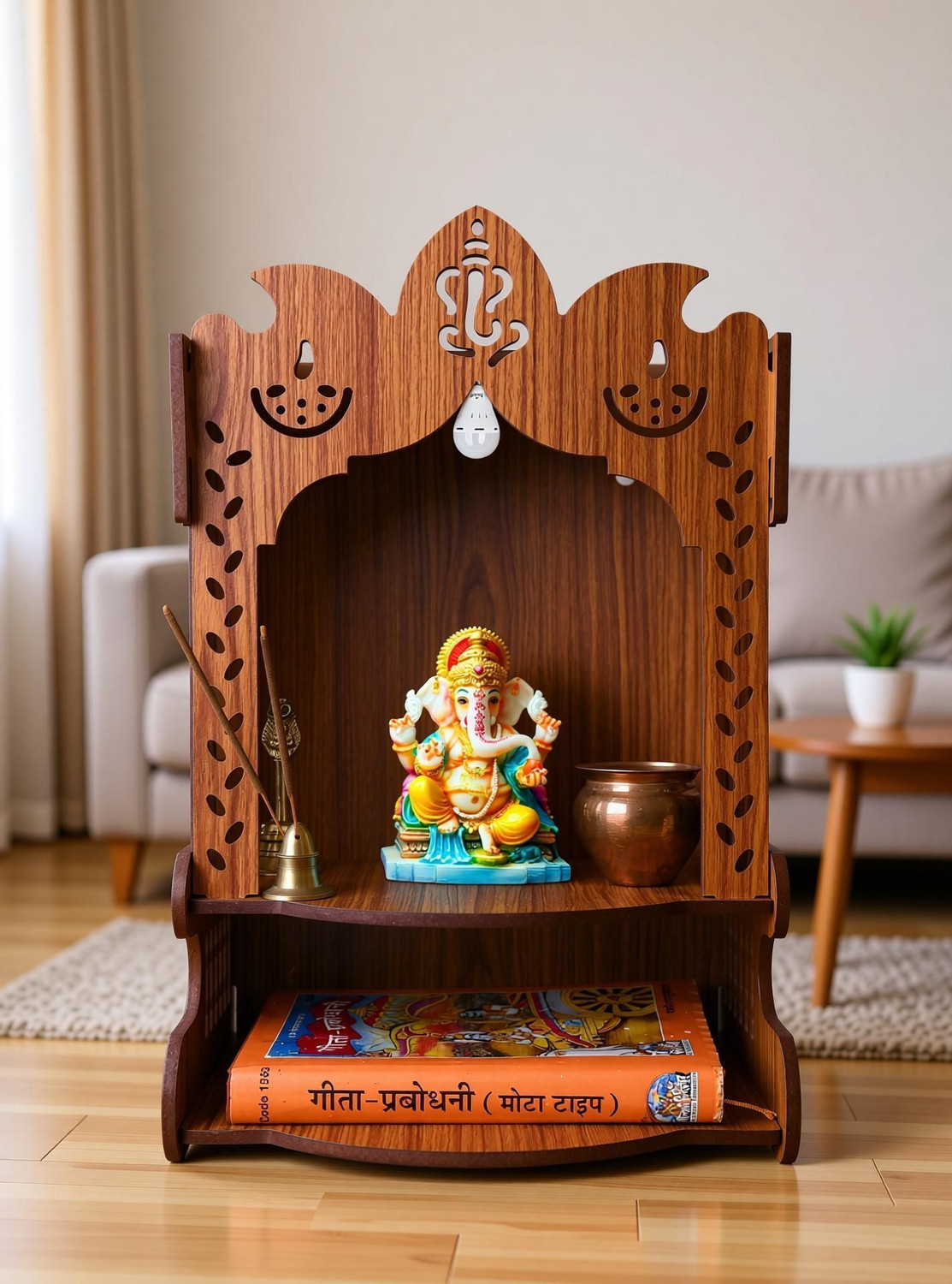 Image of JrWall ART Home Temple Engineered Wood Home Temple