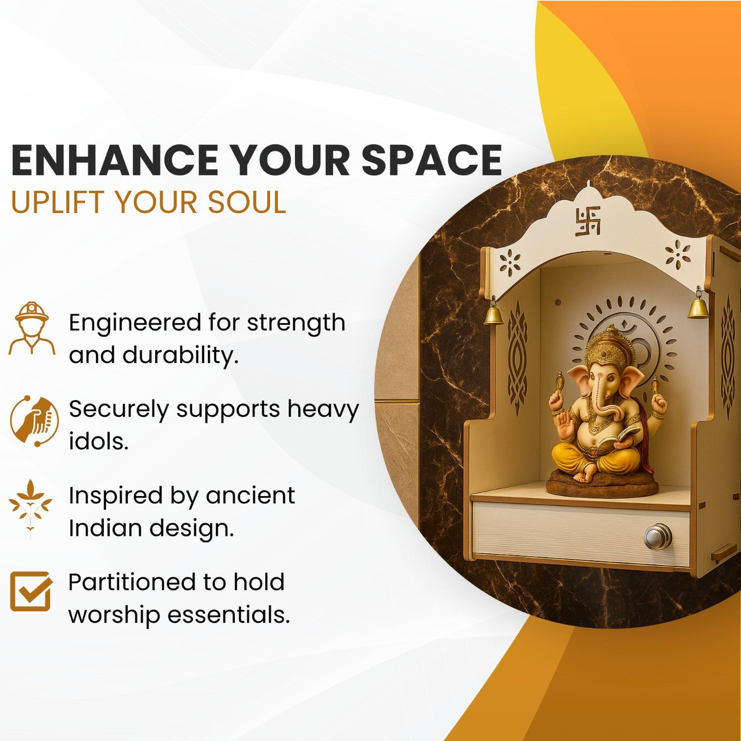 Image of homewey decor Engineered Wood Home Temple