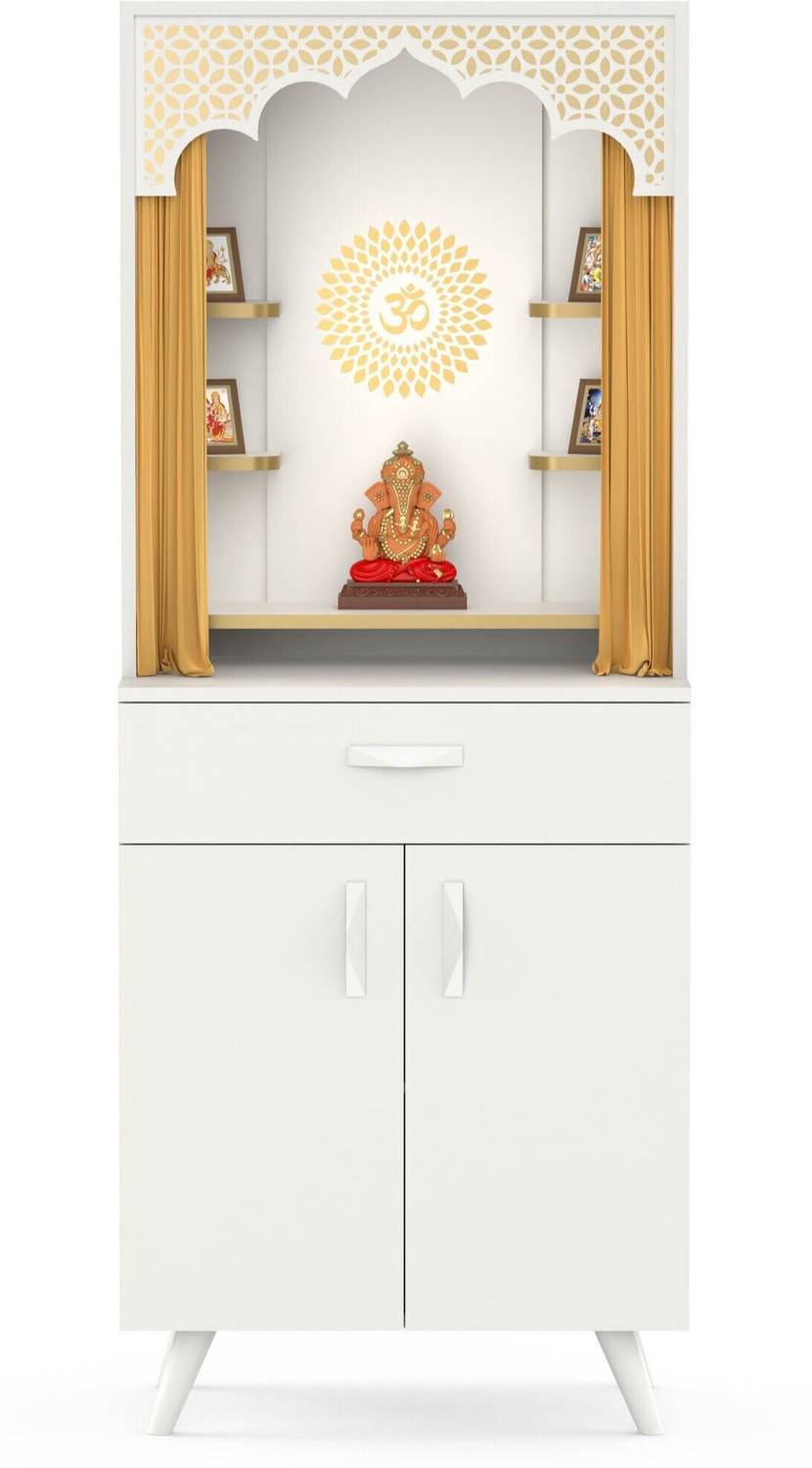 BLUEWUD Sharnam Pooja Mandir with Storage - Image 2