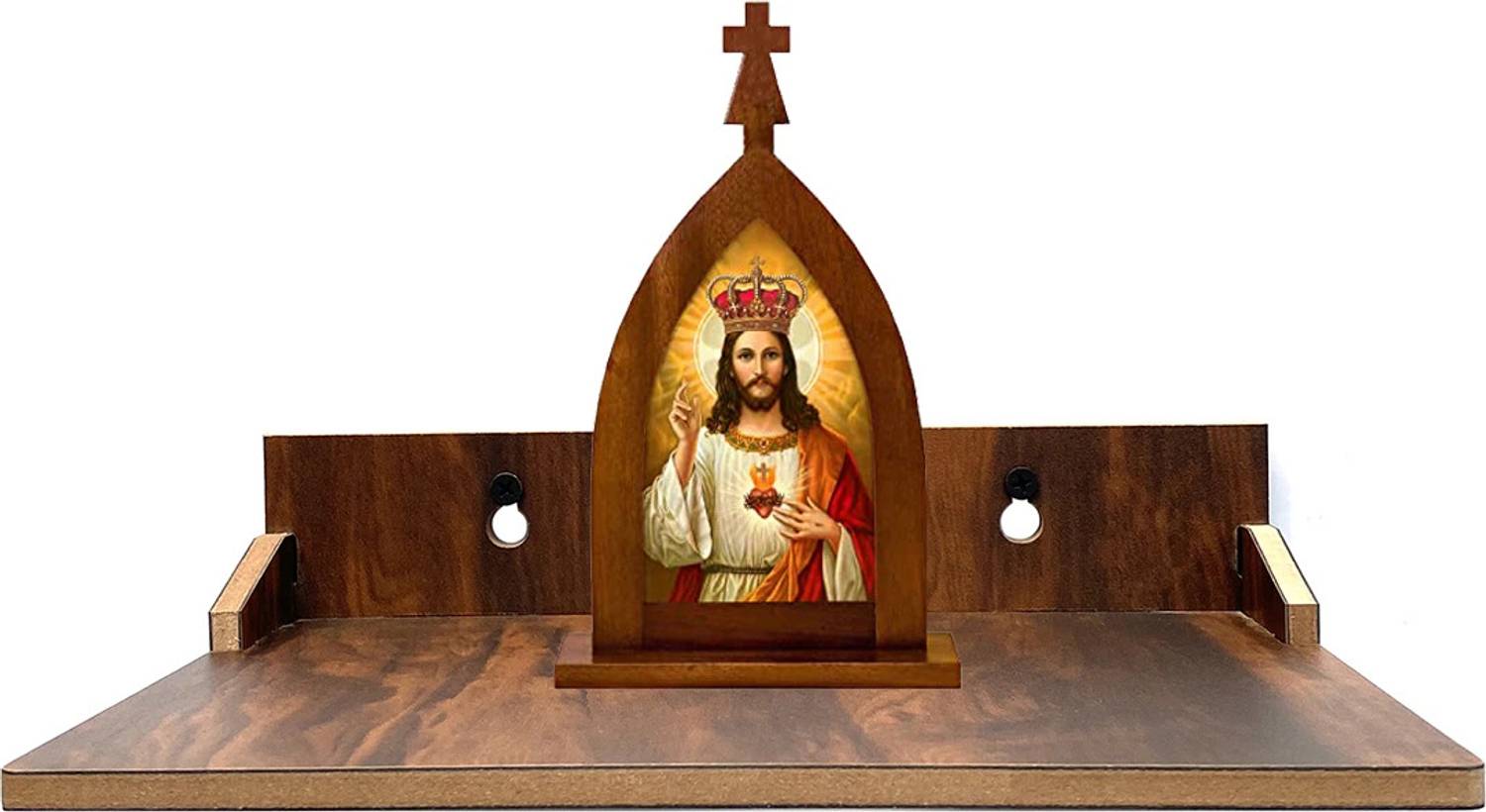 7CR 7CR STB Temple Shelf(WB) Engineered Wood Home Temple