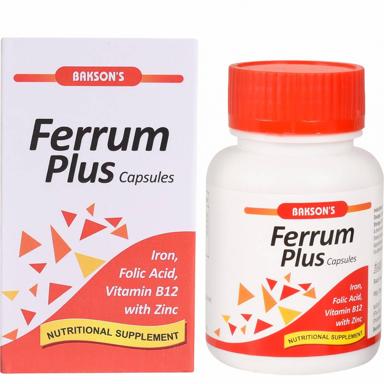 Bakson Ferrum Plus Nutritional Supplement Capsules