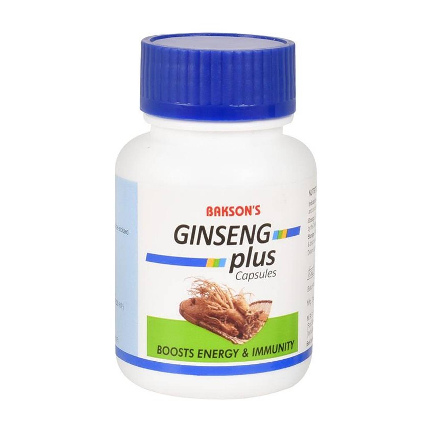 Bakson Ginseng Plus (Boosts Energy and Immunity) Capsules
