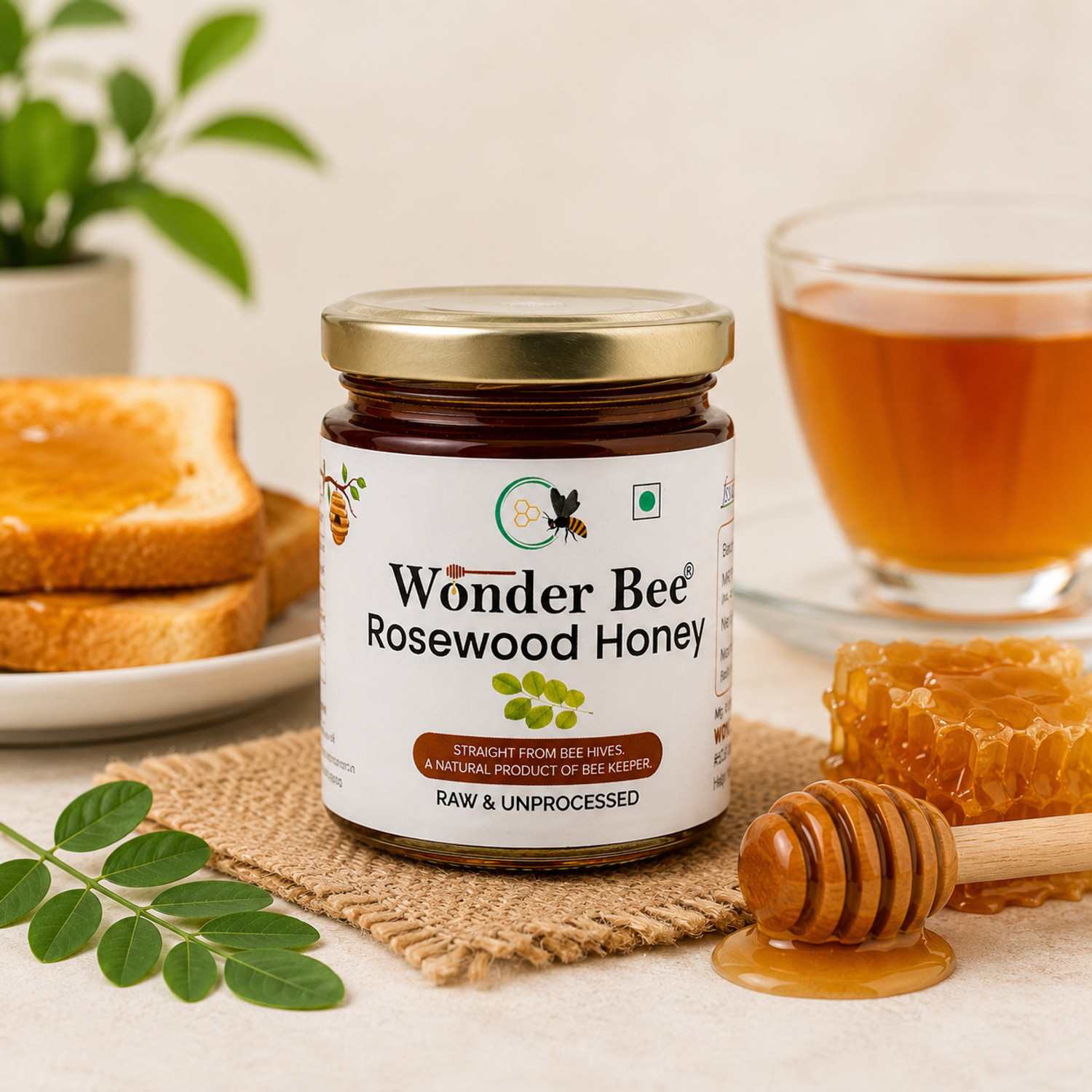 Image of WONDER BEE ROSEWOOD HONEY 250G