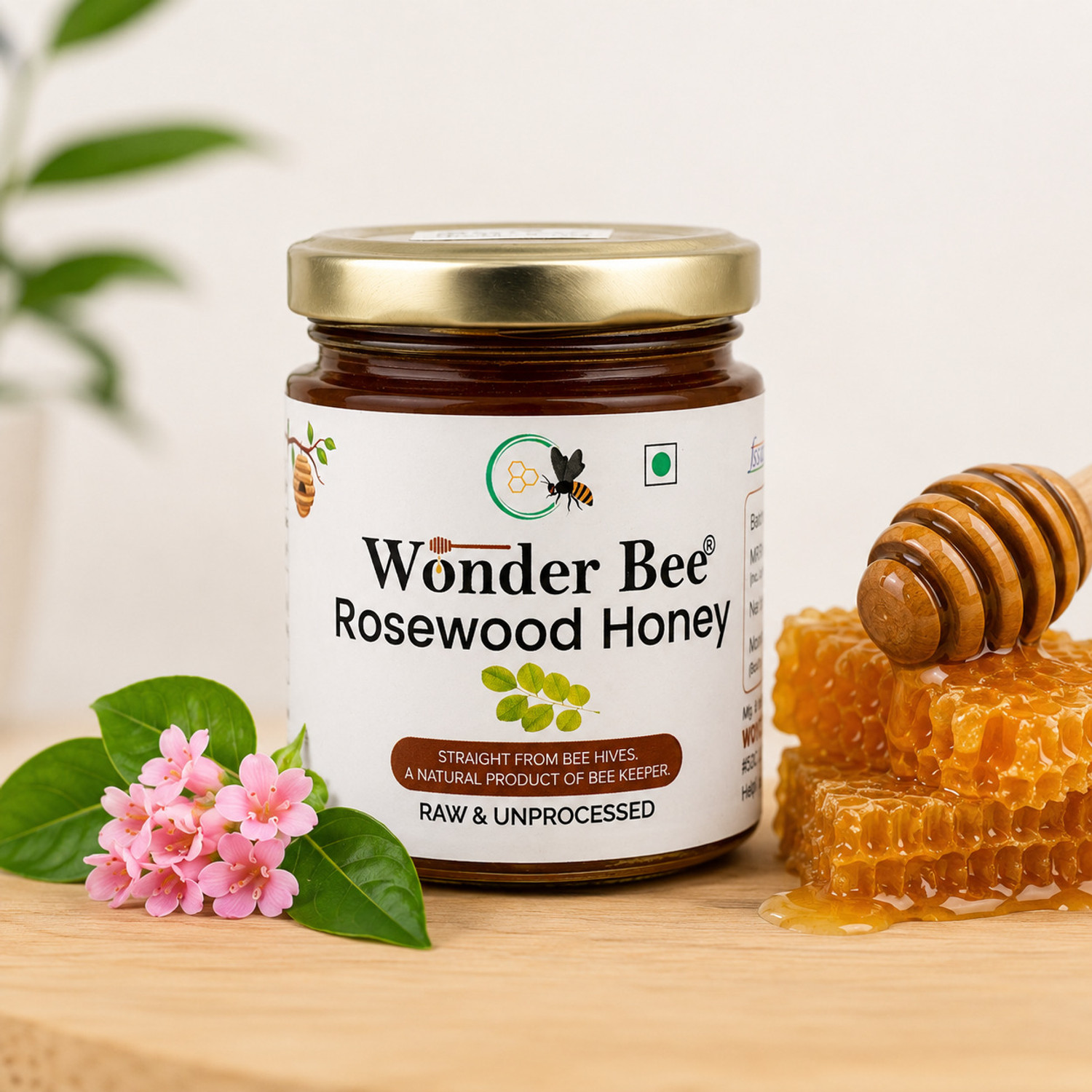 Image of WONDER BEE ROSEWOOD HONEY 250G