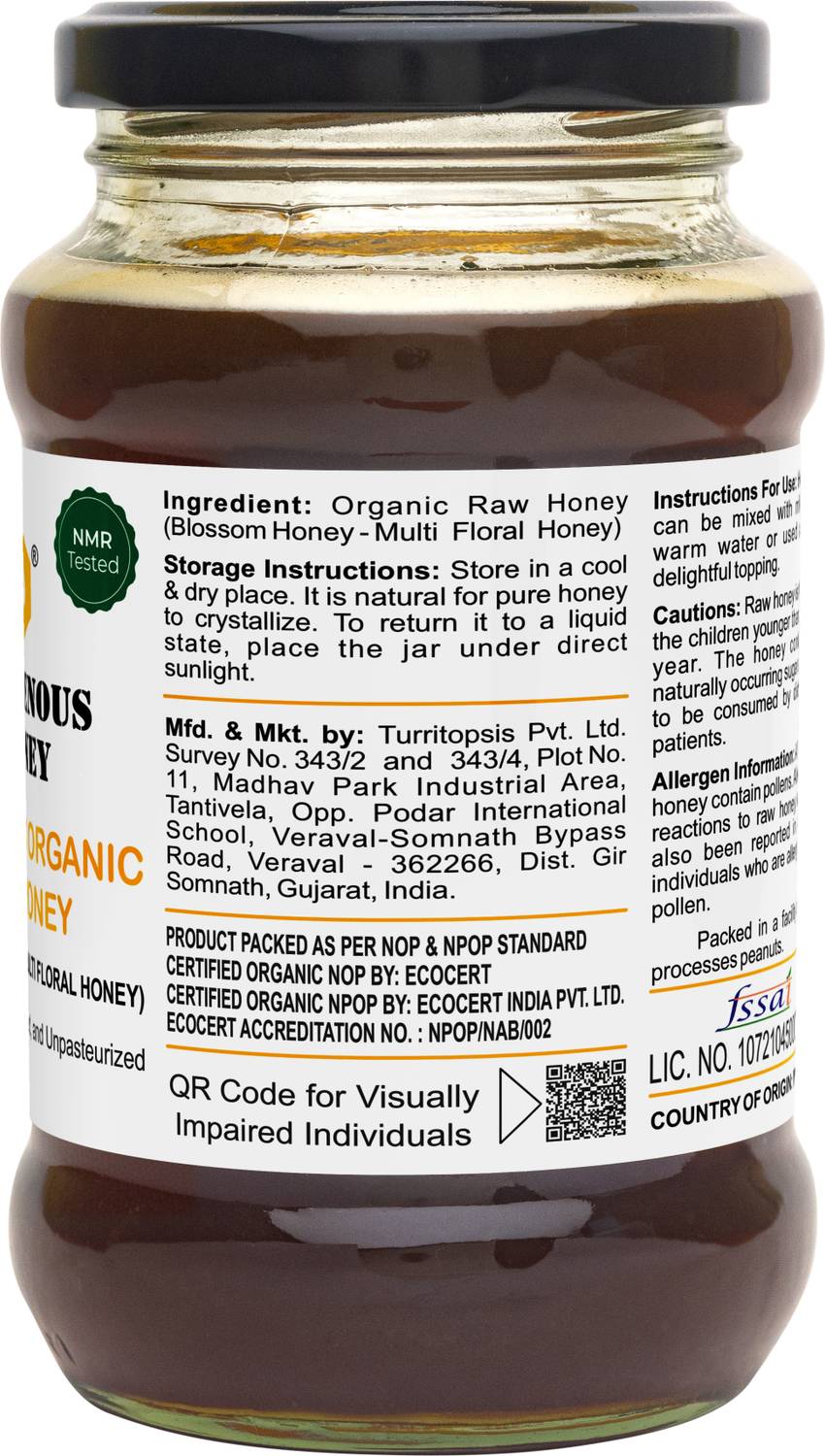 INDIGENOUS Raw Organic Honey 1kg - Image 3