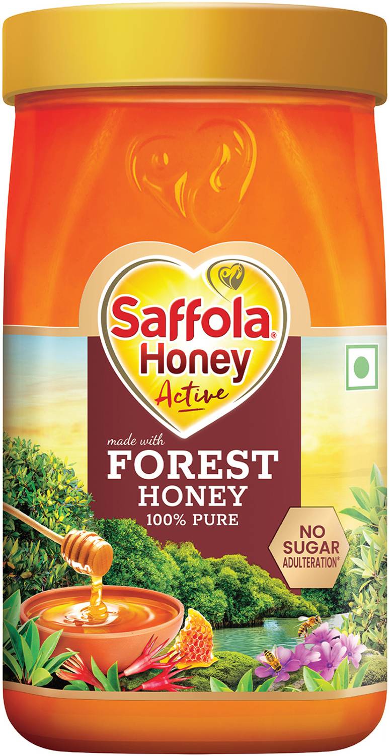 Saffola Honey Active, Made With Sundarban Forest Honey, 100% Pure, No Sugar Adulteration(1 Kg)