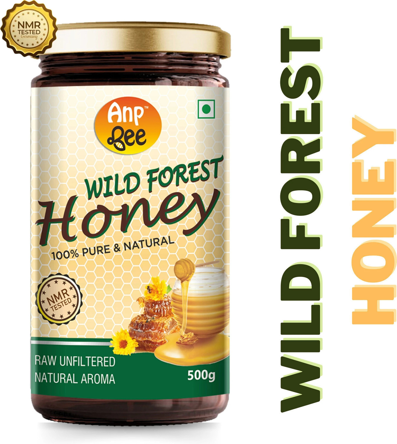 Image of ANP BEE Raw Unpasteurized Wild Forest Honey with Natural Aroma 500g I NMR Tested