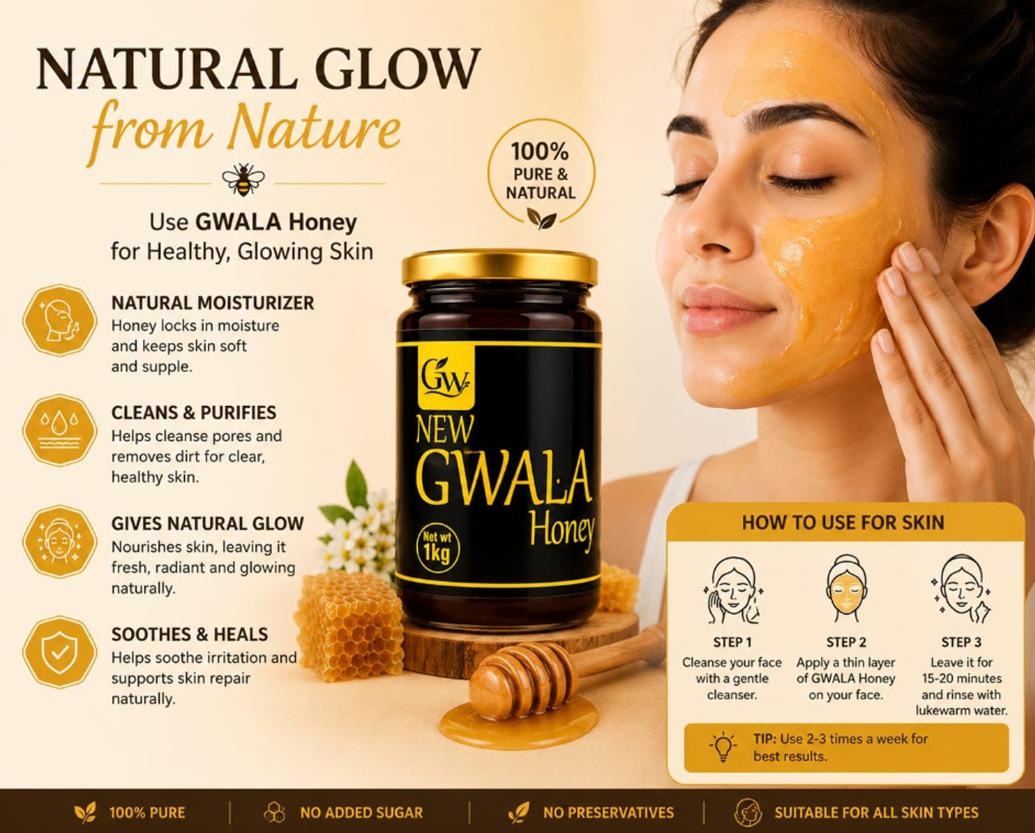 Image of newgwala Organic Wild Forest Honey | Raw and Unprocessed | 100% Pure & Natural