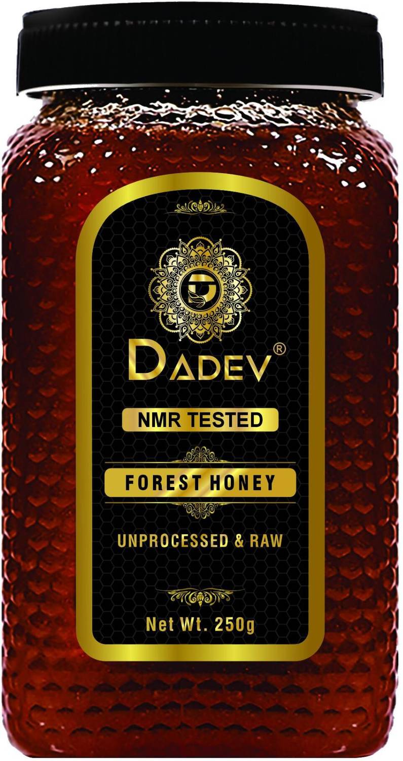 DADEV Honey NMR Tested 100% Pure Unprocessed Organic Raw Forest -GLASS JAR