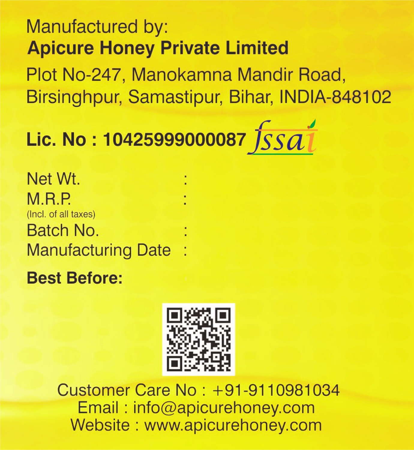 Image of APICURE Natural Honey | Goodness of Nature | Pure, Golden Honey