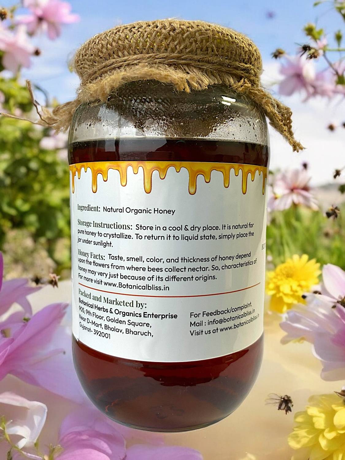 Botanical Bliss 100% Pure Natural Organic Honey