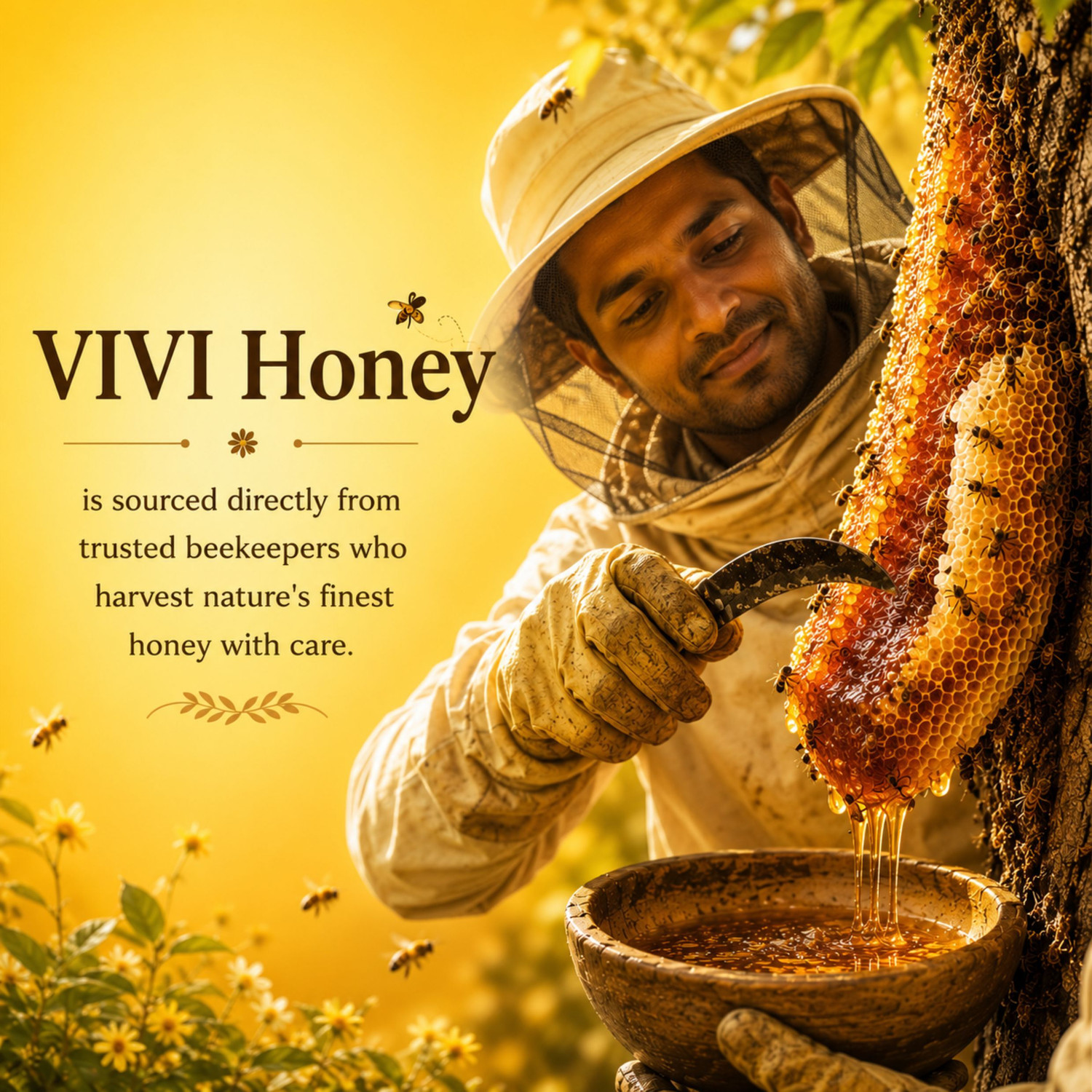 Image of Vivi Natural Honey (Buy 1 Get 1 Free) | 100% Pure & processed Multi-Floral Honey