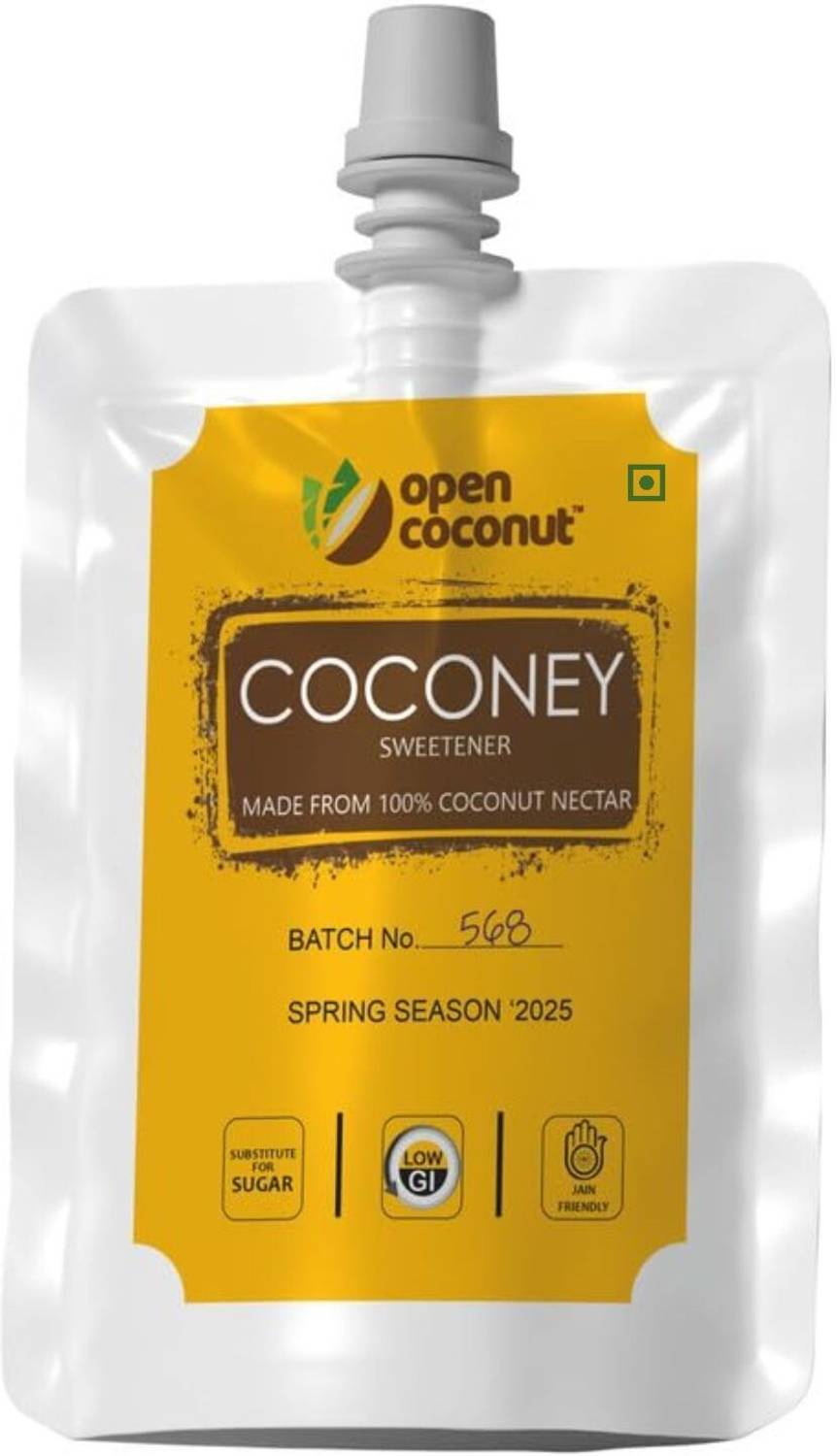 open coconut Coconey Bee-Free Honey From Coconut Nectar Natural No